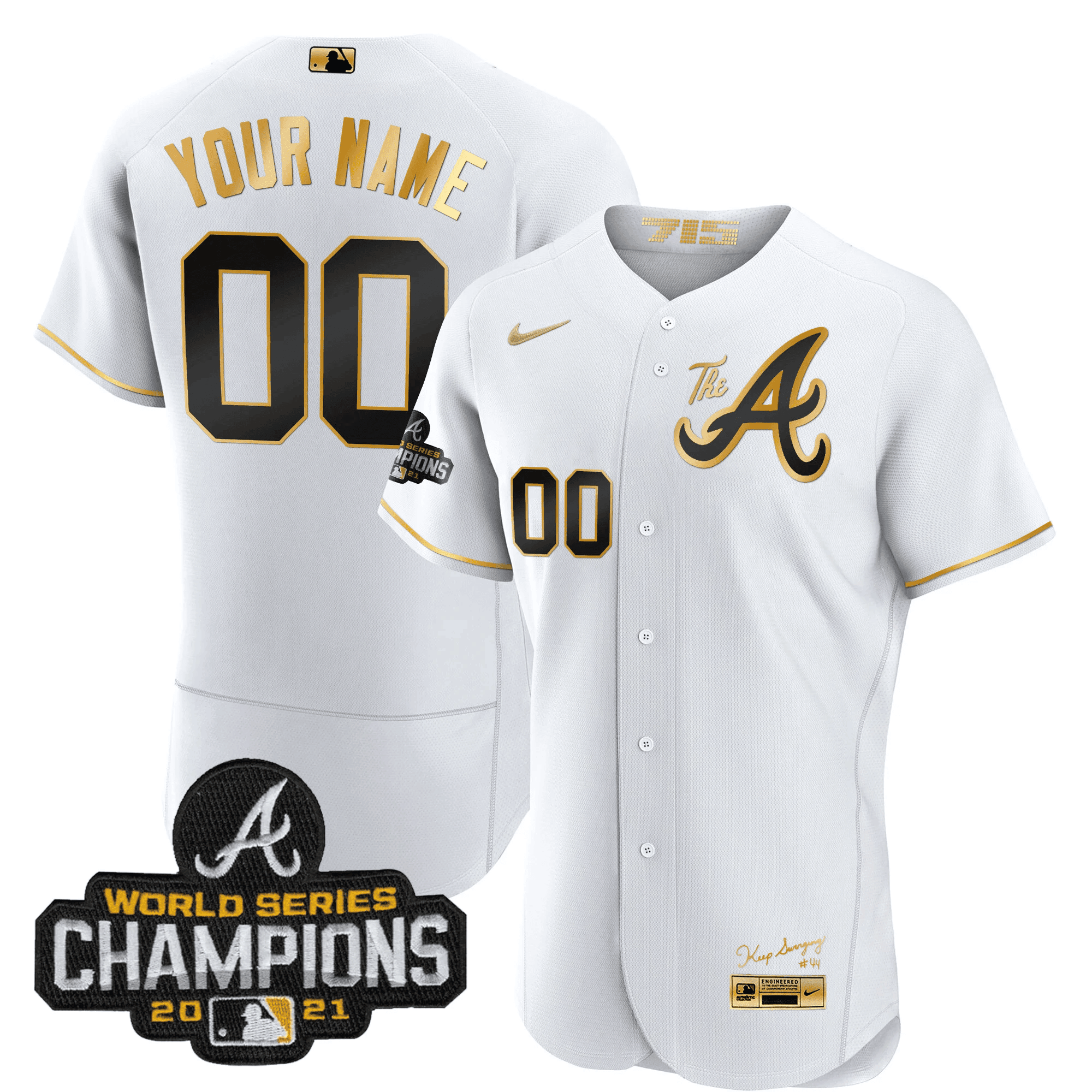 Atlanta Champions City Connect Gold Custom Jersey