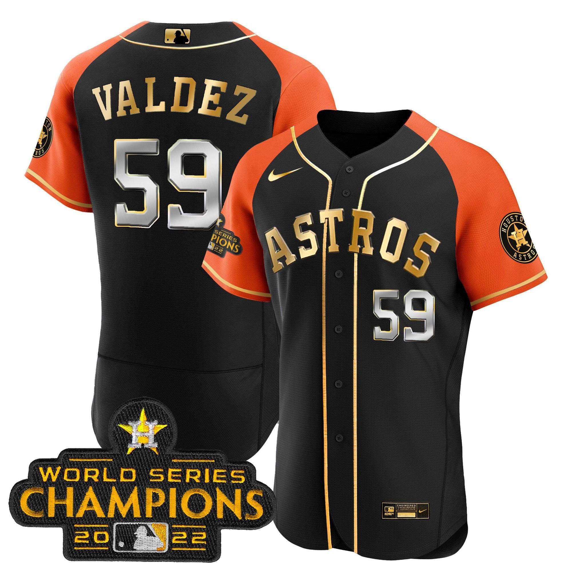 Framber Valdez 2023 Gold Alternate Flex Base Jersey