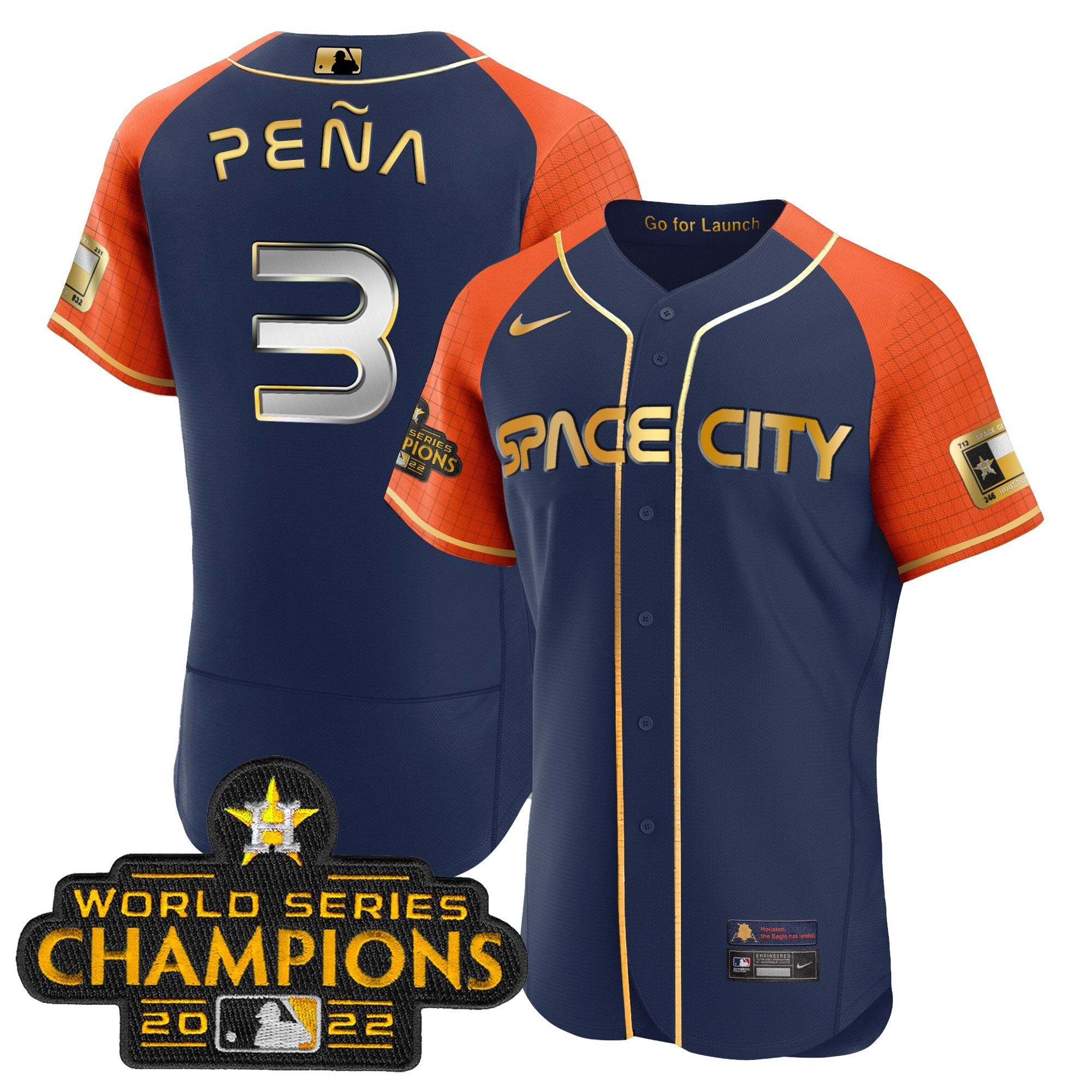 Men’s 2023 Space City Champions Alternate Navy Flex Jersey
