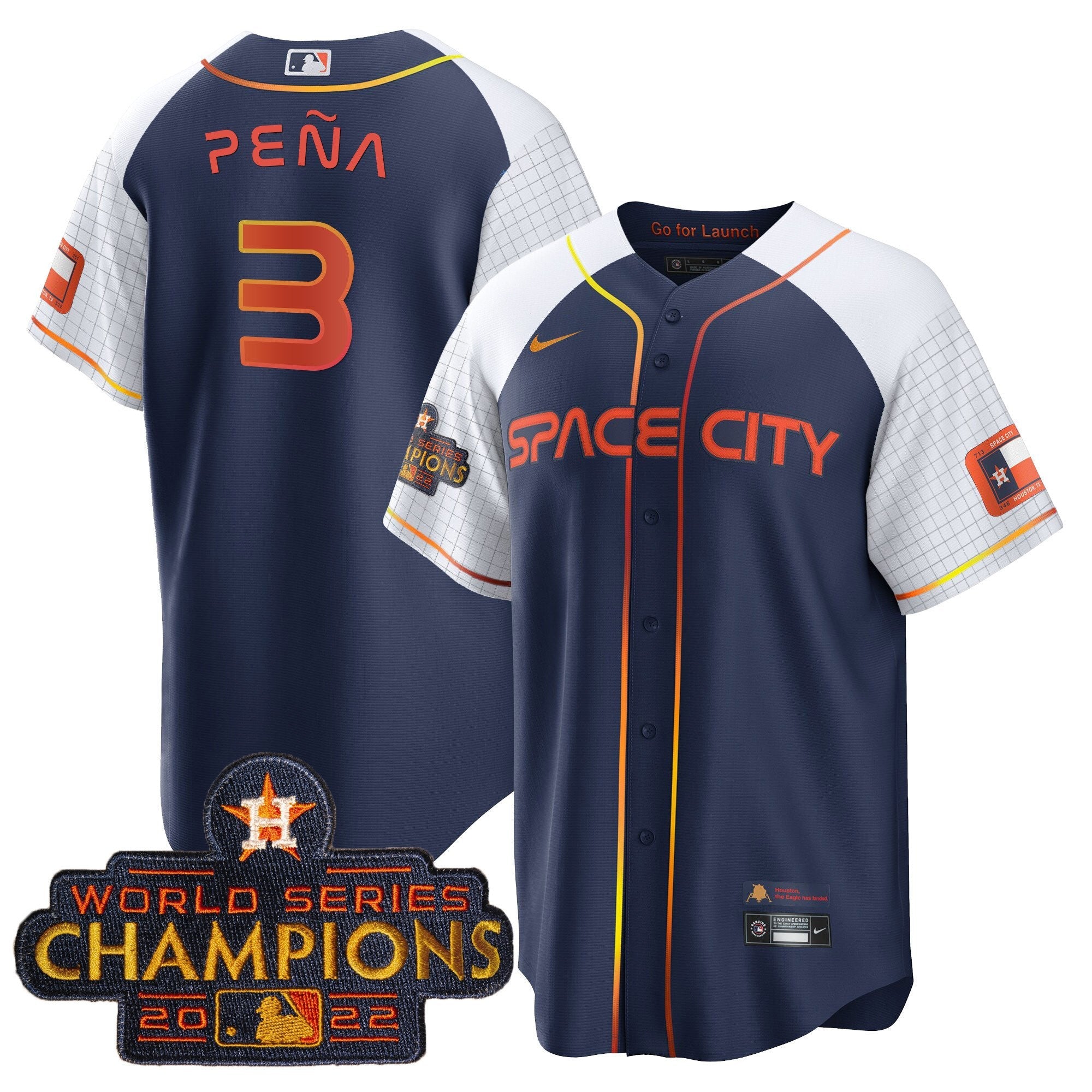 Men’s 2023 Space City Champions Alternate Navy Cool Jersey