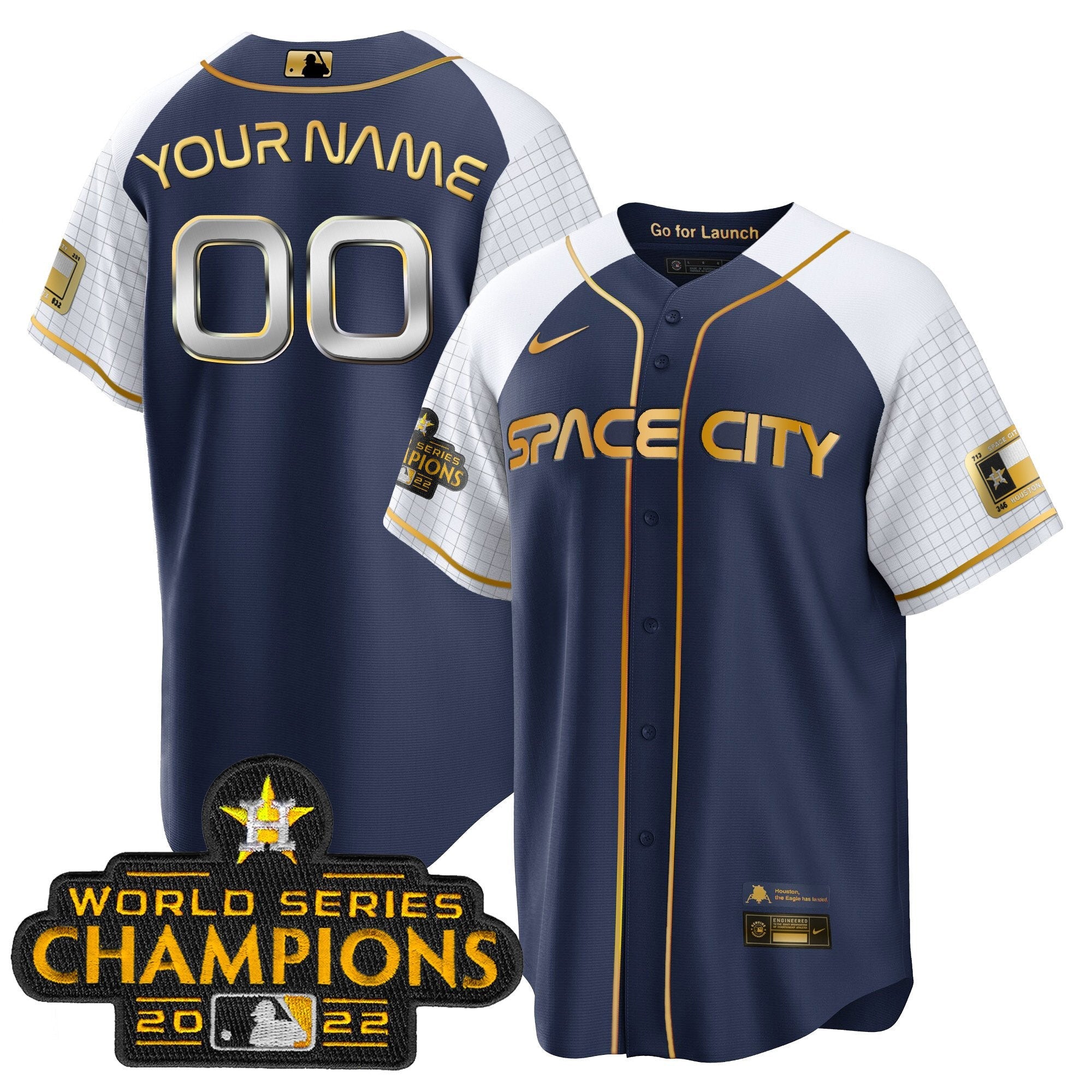 2023 Space City Champions Alternate Cool Custom Jersey