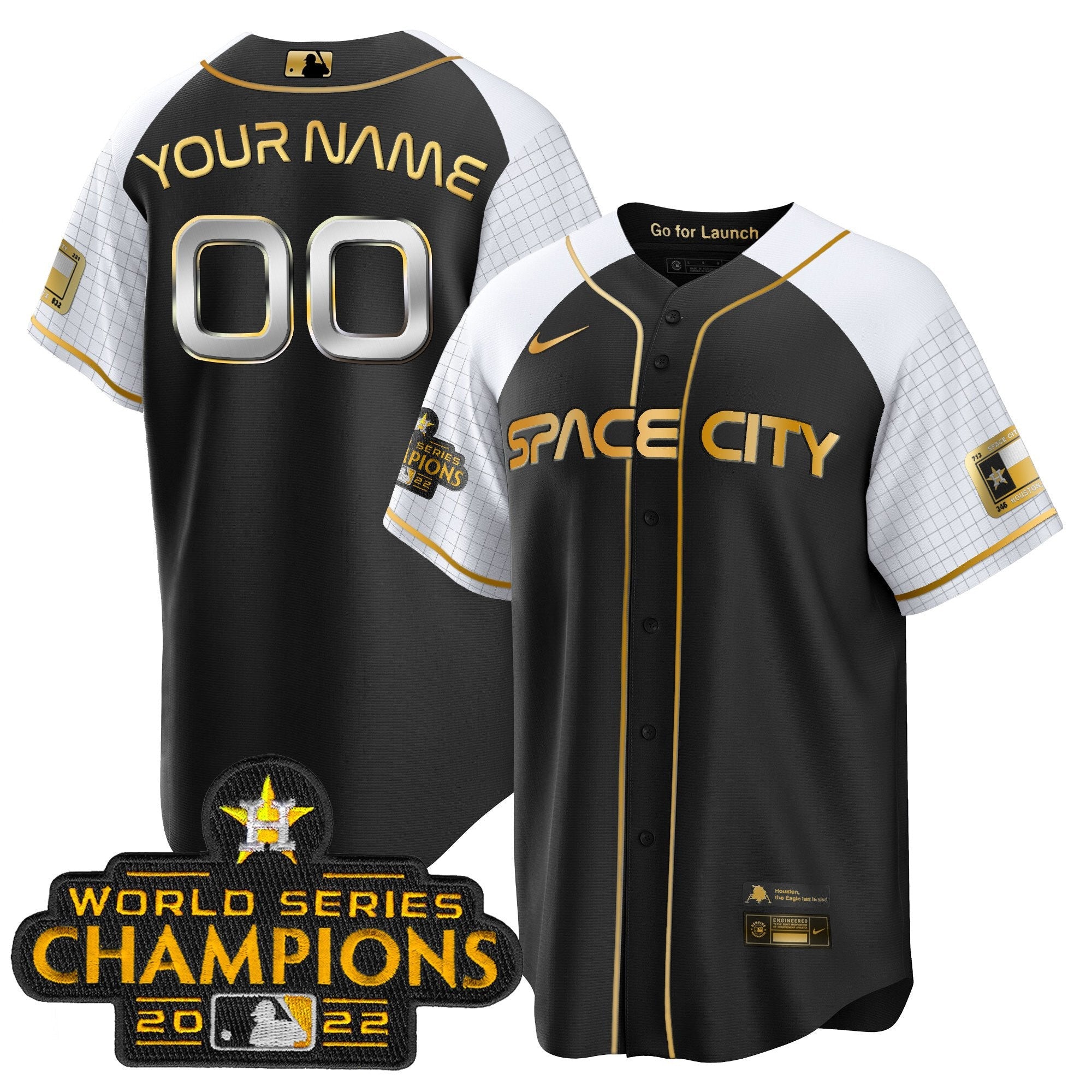 2023 Space City Champions Alternate Cool Custom Jersey