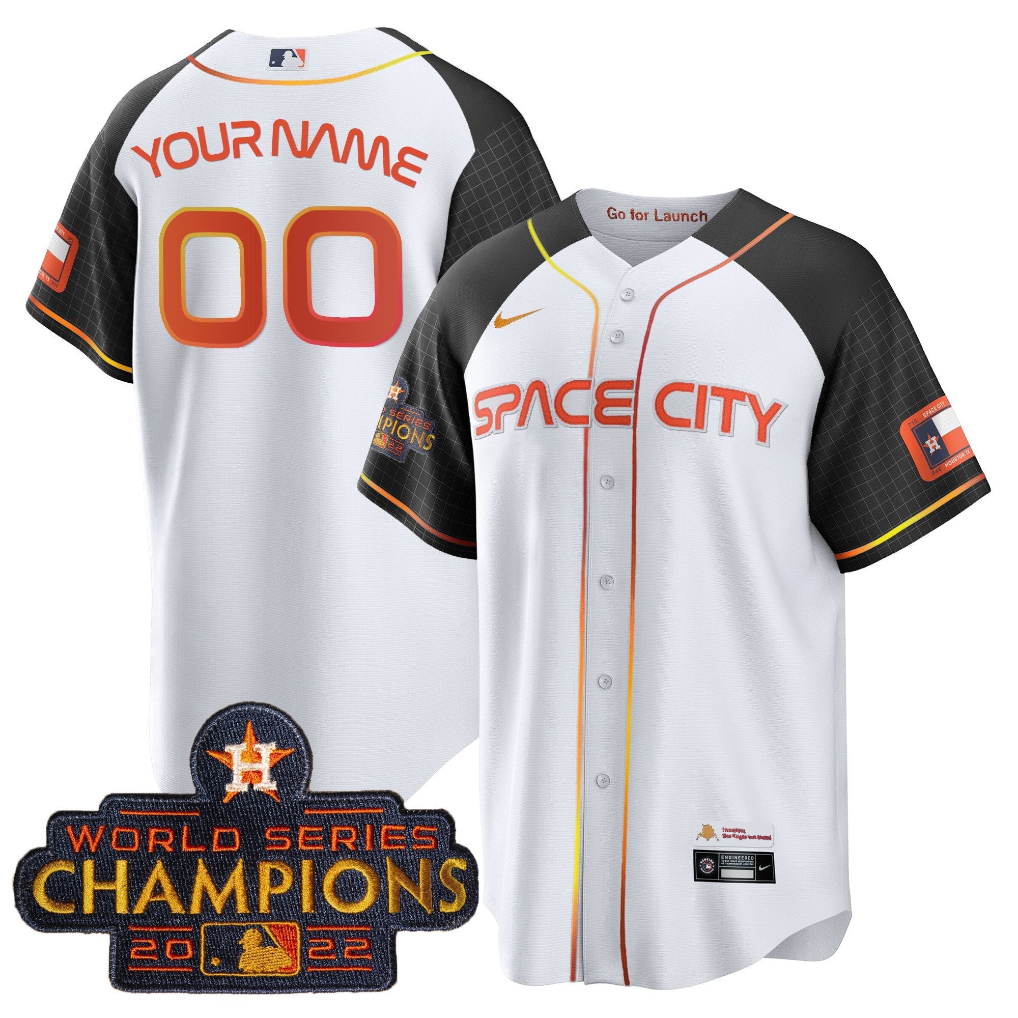 2023 Space City Champions Alternate Cool Custom Jersey