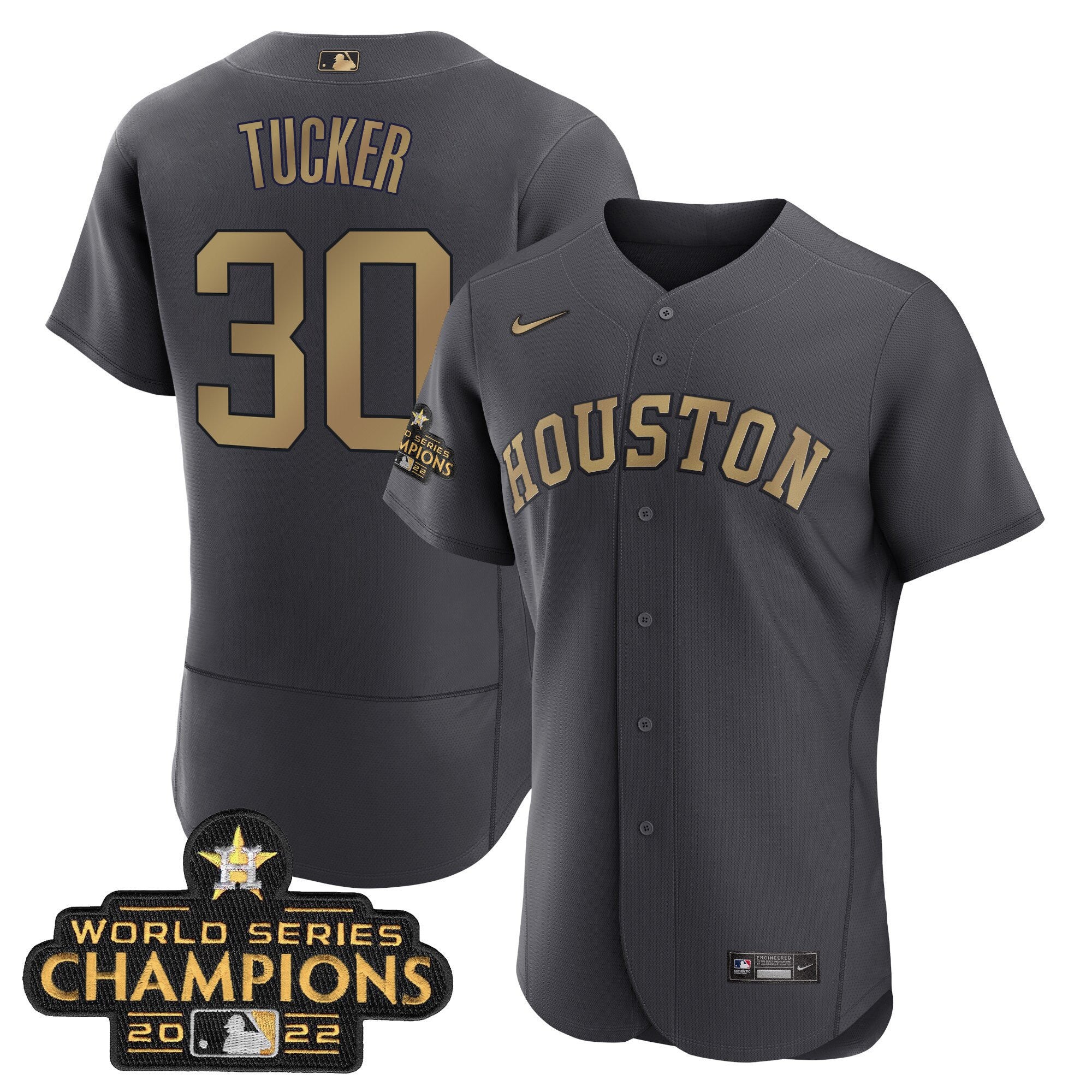 Houston Charcoal 2023 Champions Jersey