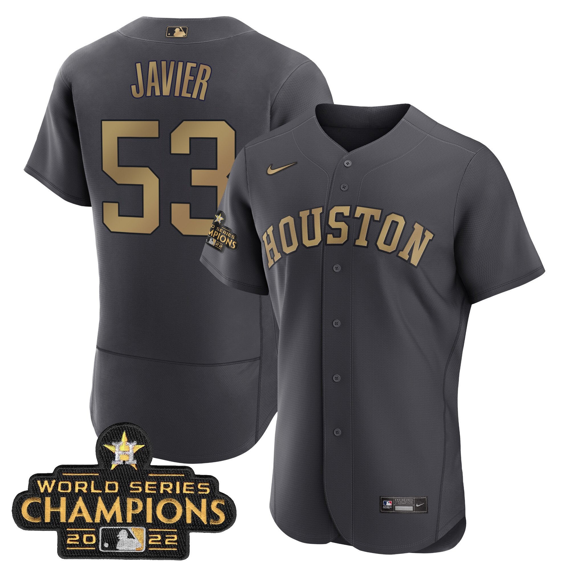 Houston Charcoal 2023 Champions Jersey