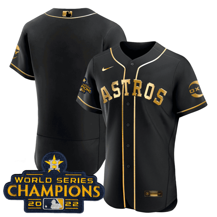 Houston Black Gold Rush Blank No Name Jersey