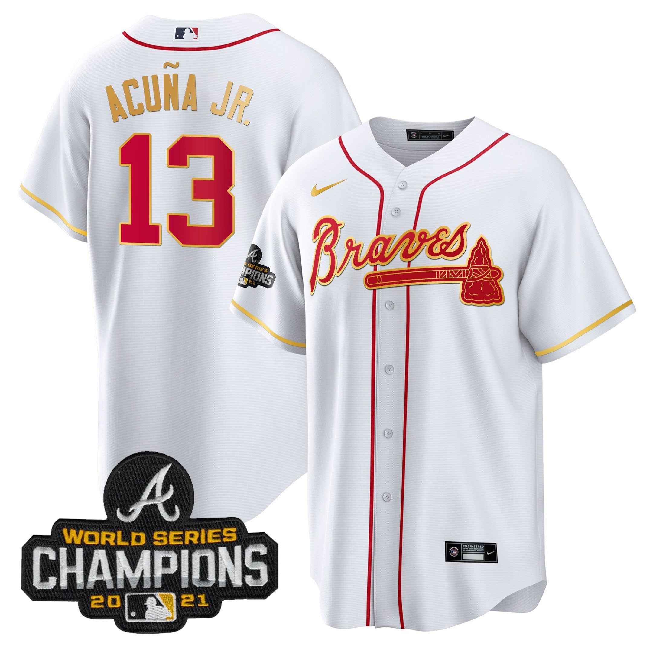 Men’s Atlanta Champions Patch Gold Trim Jersey