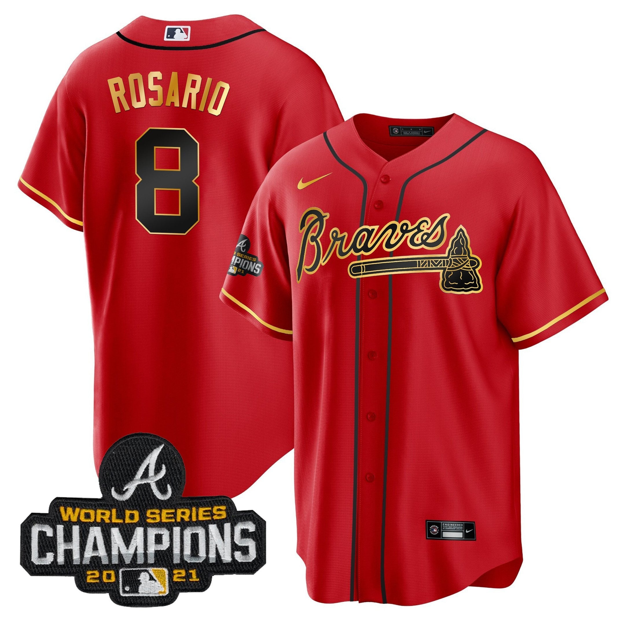 Men’s Atlanta Champions Patch Gold Trim Jersey