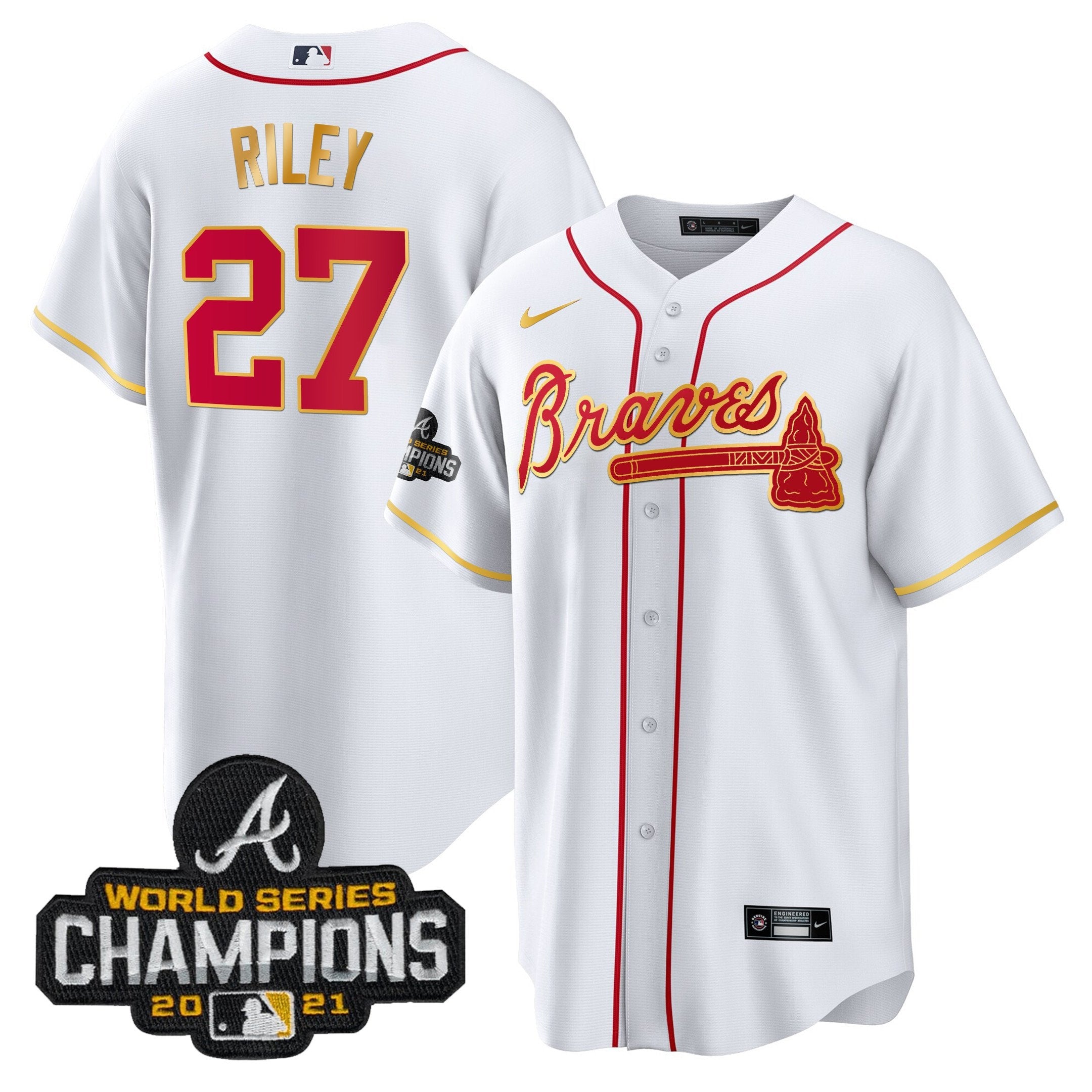 Men’s Atlanta Champions Patch Gold Trim Jersey