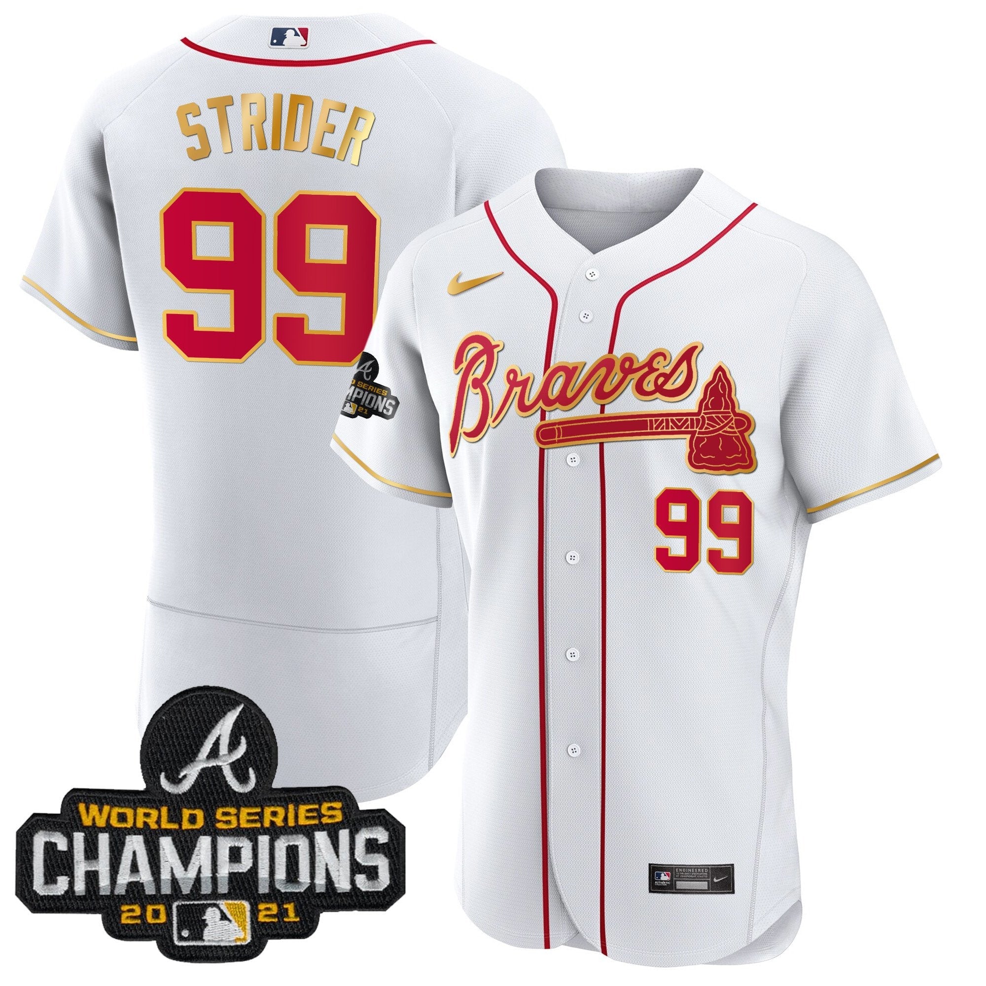 Men’s Atlanta Champions Patch Gold Trim Jersey