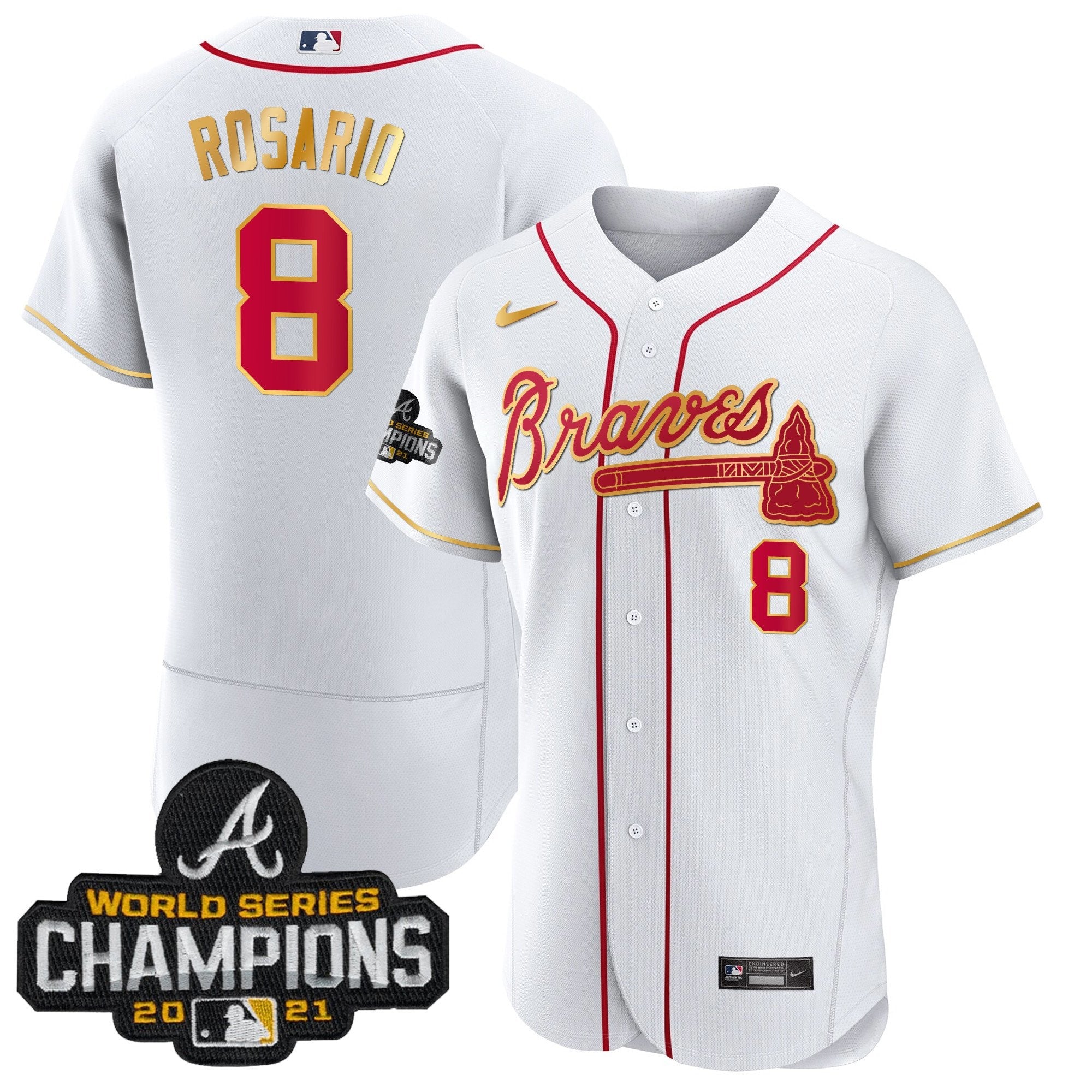 Men’s Atlanta Champions Patch Gold Trim Jersey