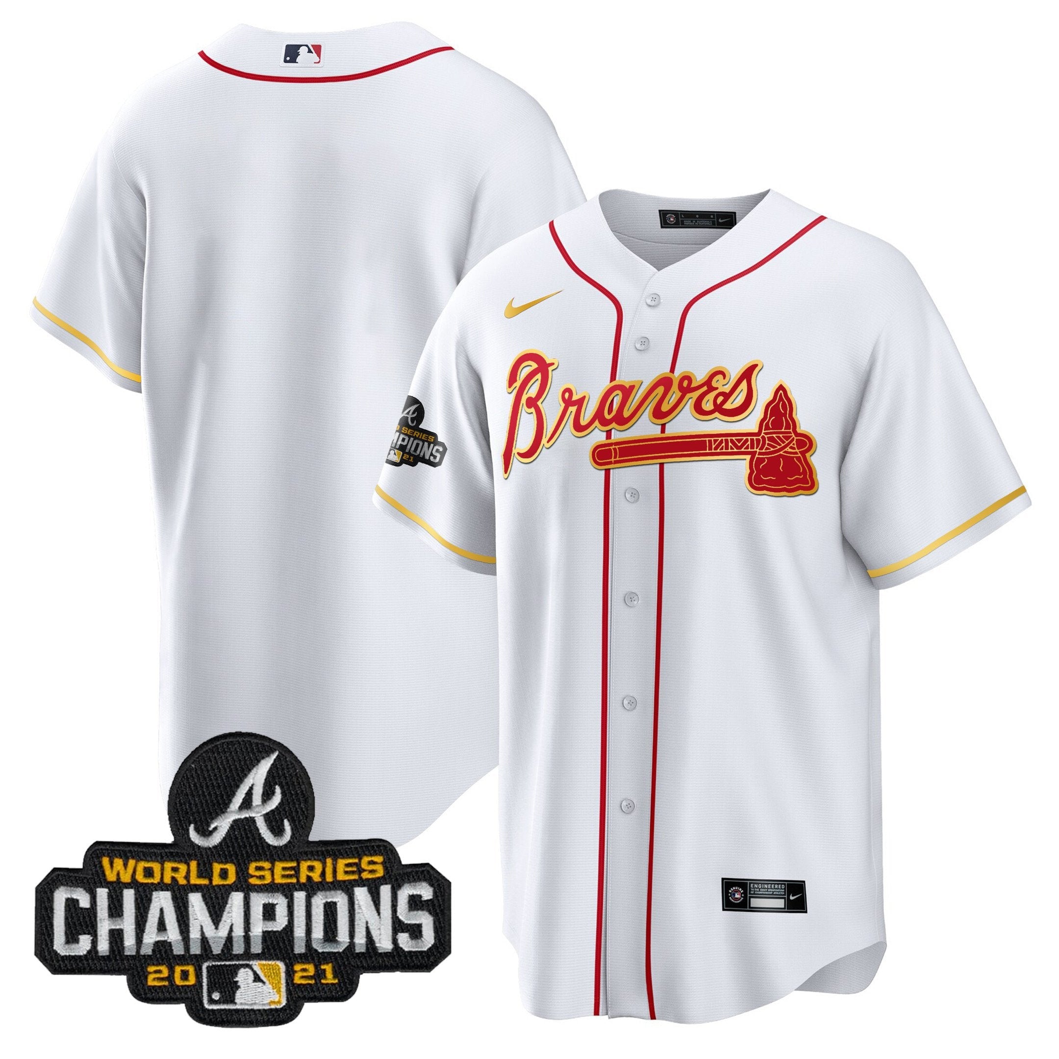 Men’s Atlanta Champions Patch Gold Trim Jersey