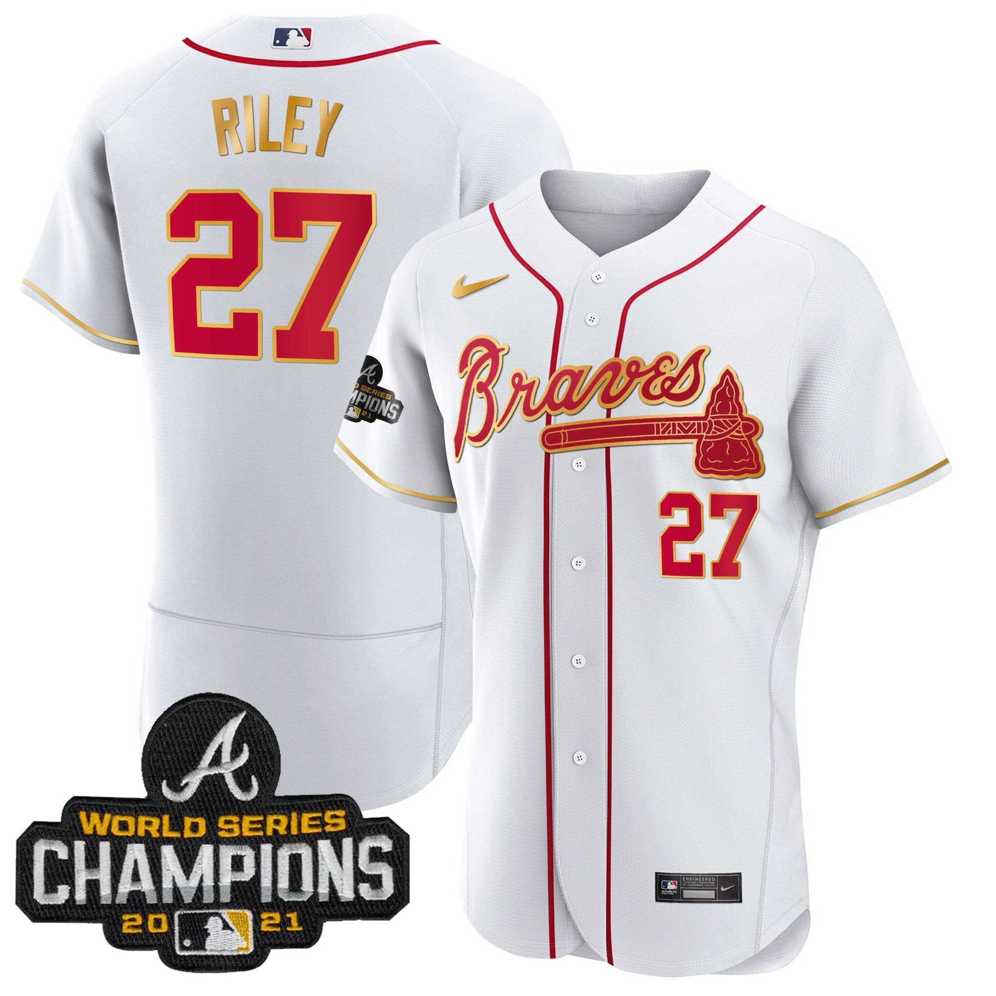 Men’s Atlanta Champions Patch Gold Trim Jersey
