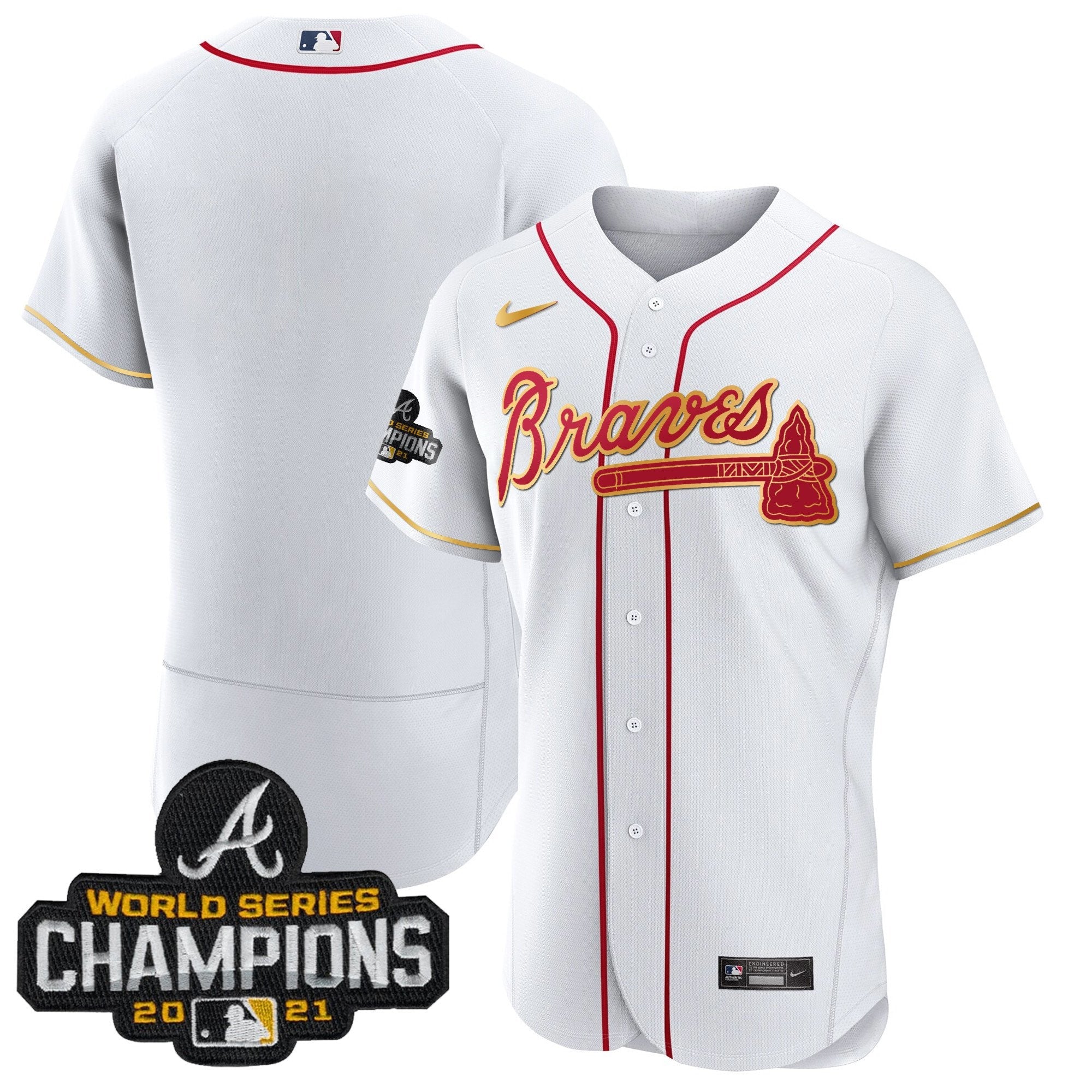 Men’s Atlanta Champions Patch Gold Trim Jersey