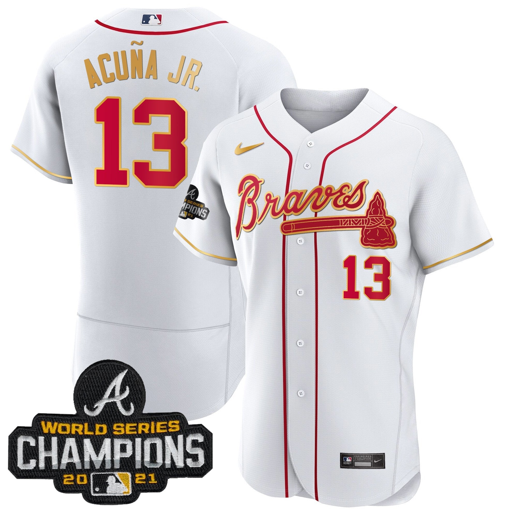 Men’s Atlanta Champions Patch Gold Trim Jersey