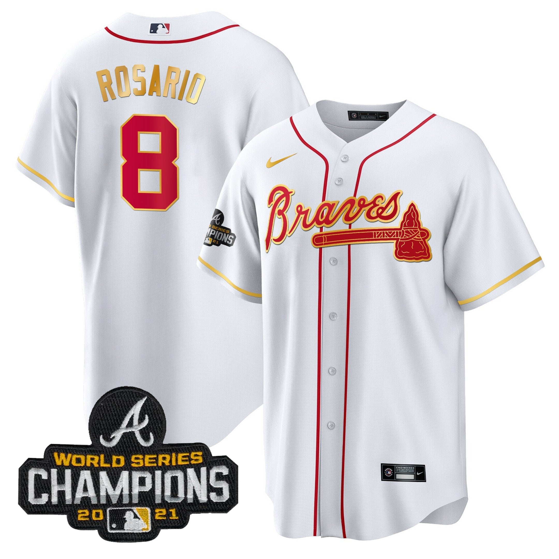 Men’s Atlanta Champions Patch Gold Trim Jersey