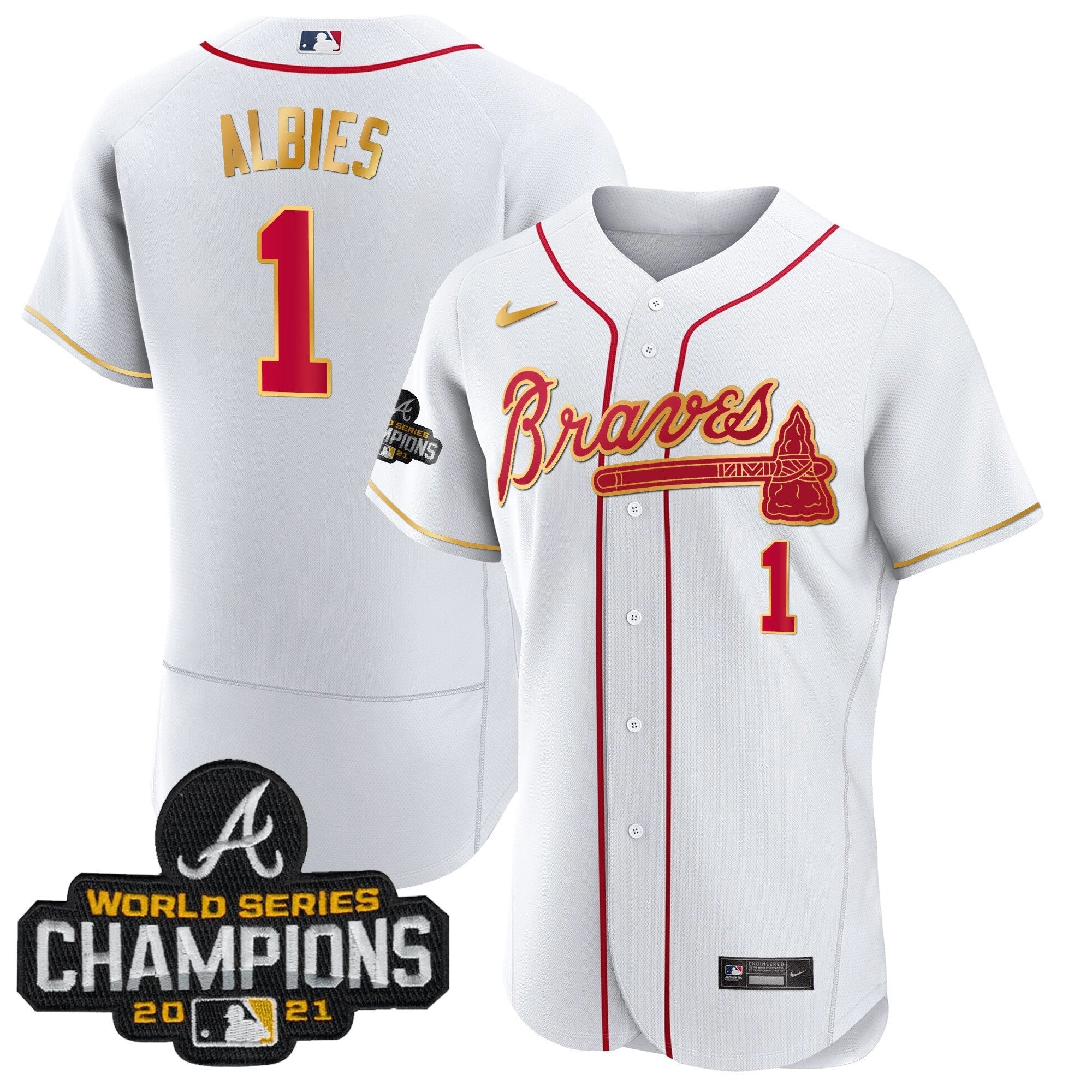 Men’s Atlanta Champions Patch Gold Trim Jersey