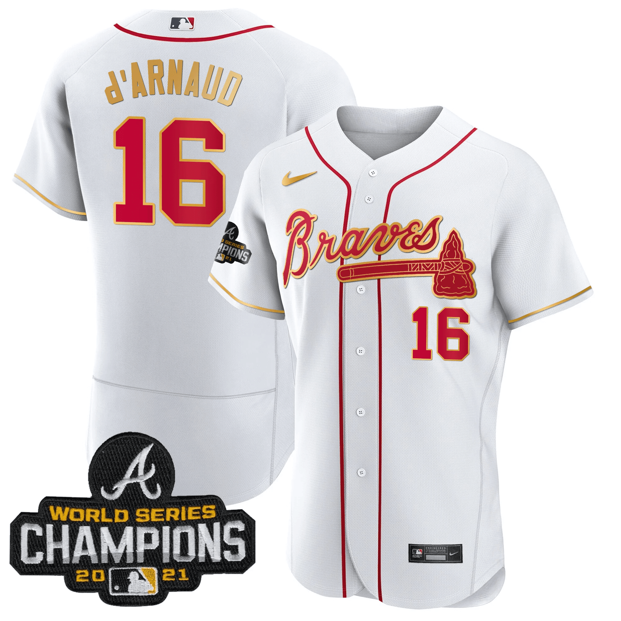 Men’s Atlanta Champions Patch Gold Trim Jersey