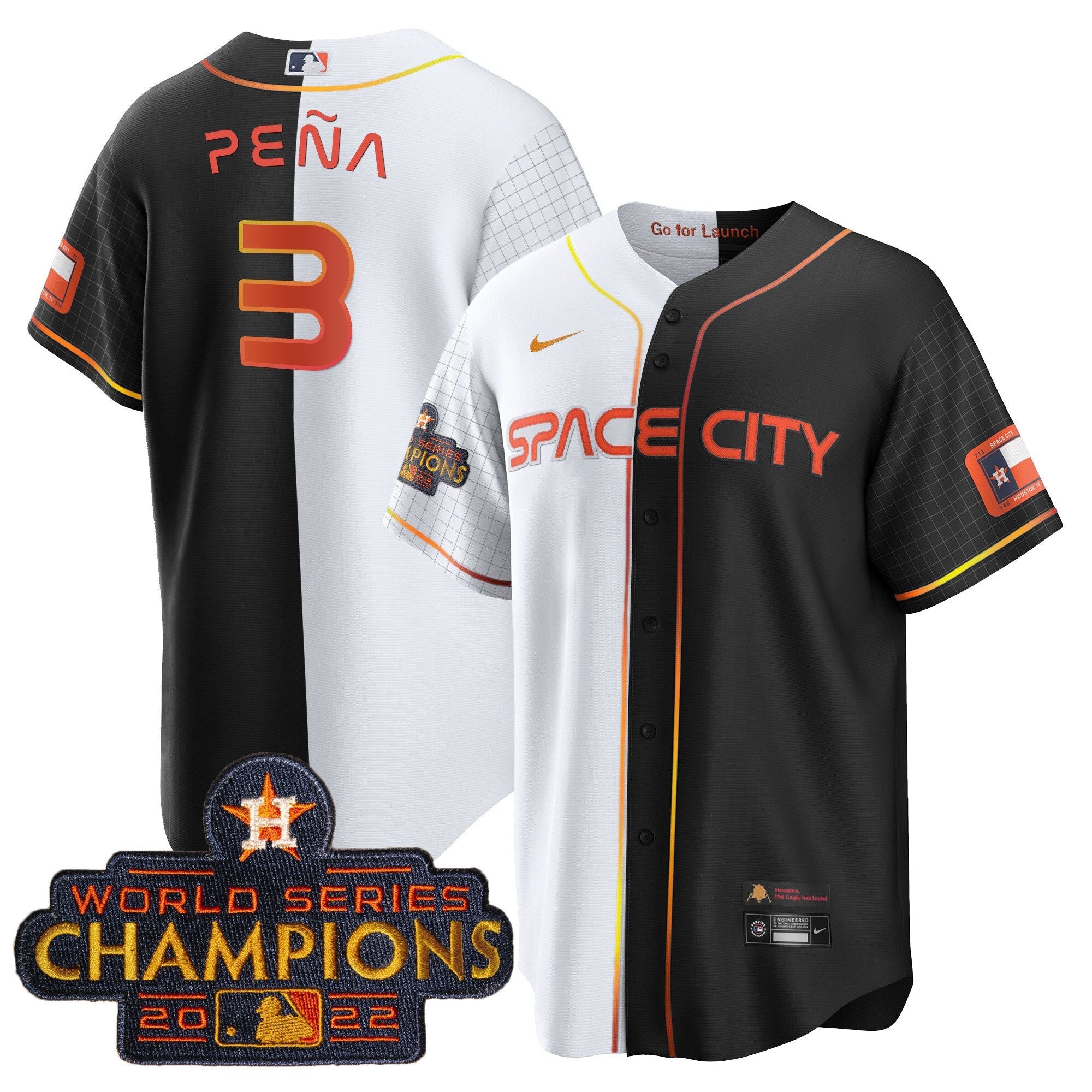 Men’s 2023 Space City Champions Gold Split Jersey