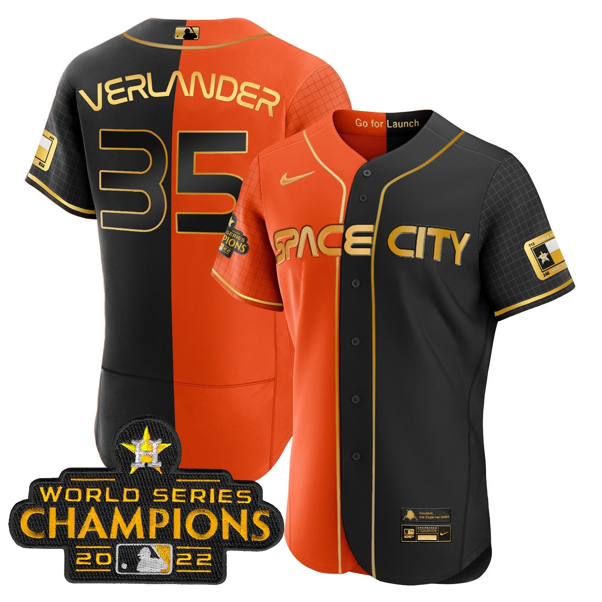 Men’s 2023 Space City Champions Gold Split Jersey
