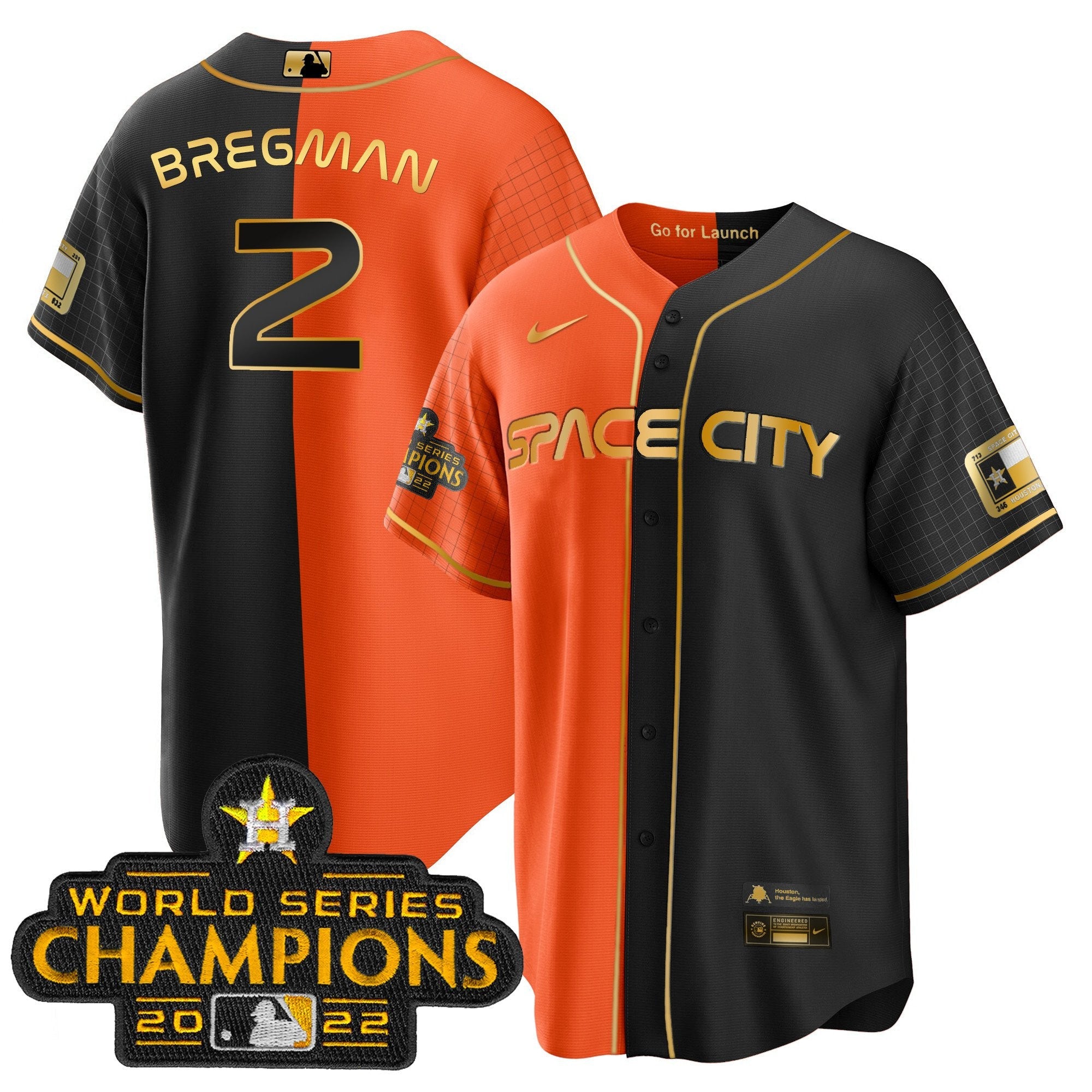 Men’s 2023 Space City Champions Gold Split Jersey