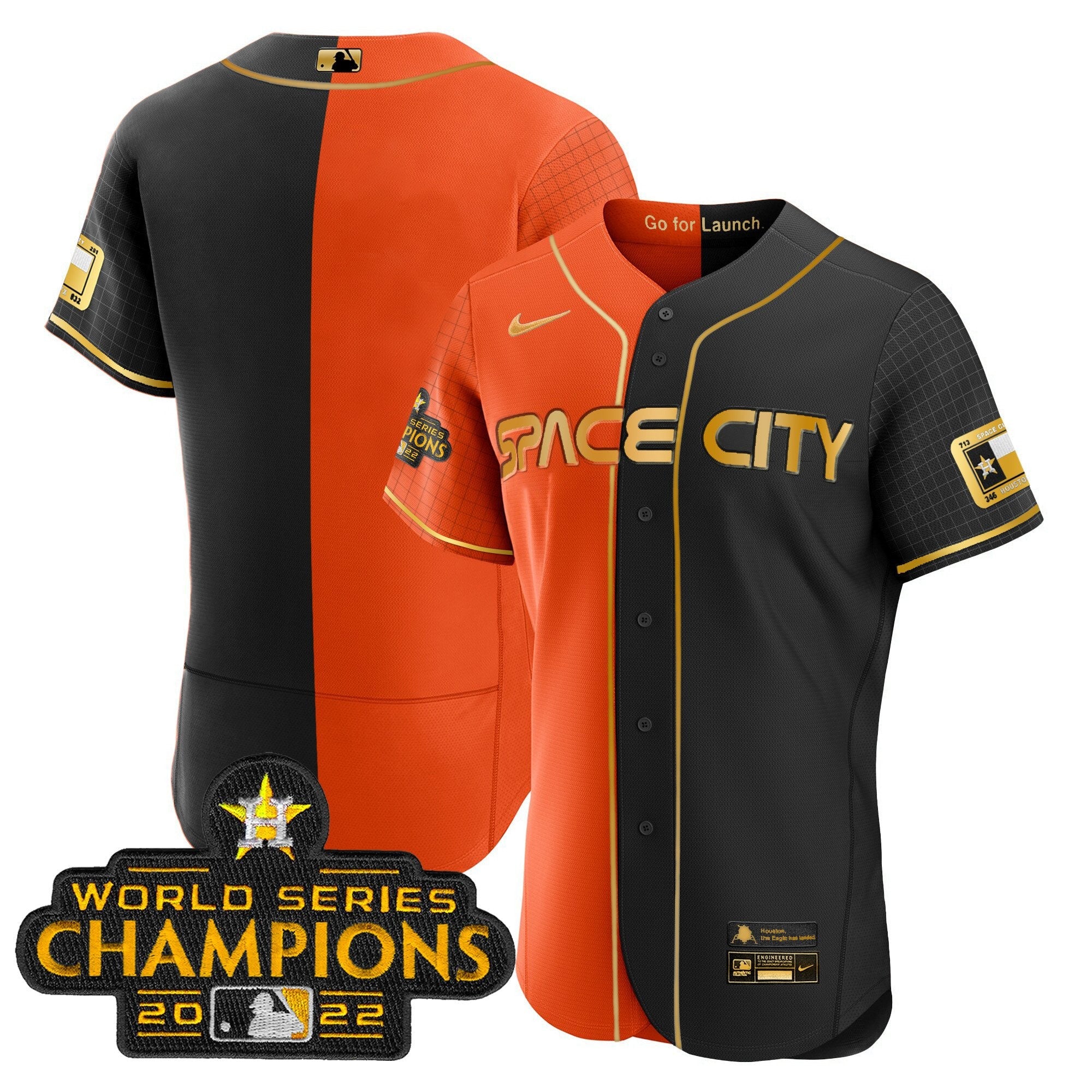 Men’s 2023 Space City Champions Gold Split Jersey