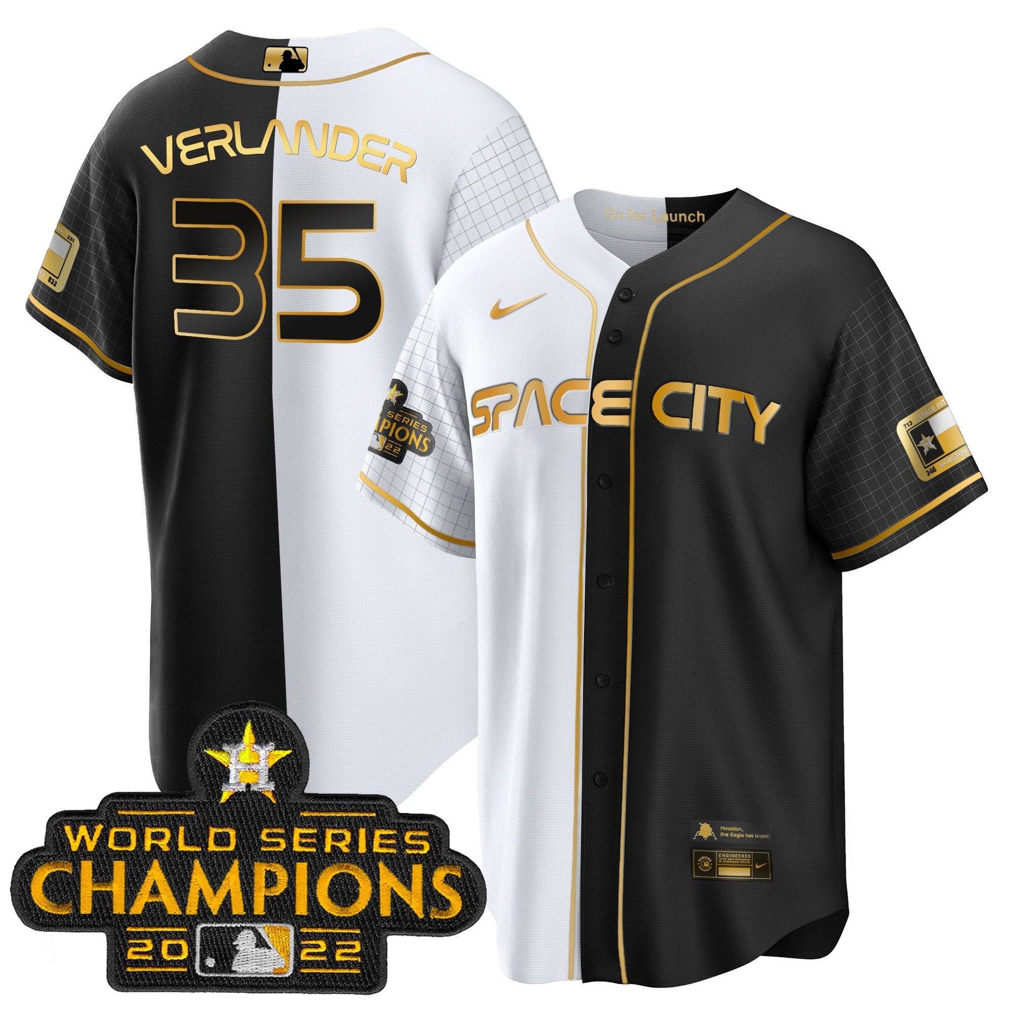 Men’s 2023 Space City Champions Gold Split Jersey