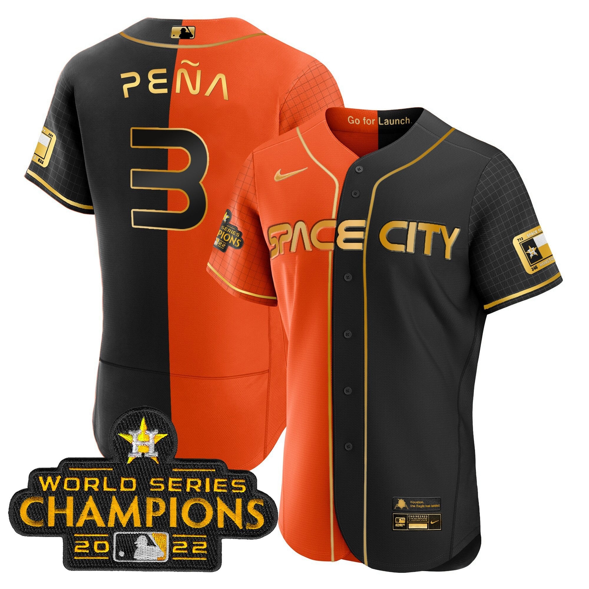 Men’s 2023 Space City Champions Gold Split Jersey
