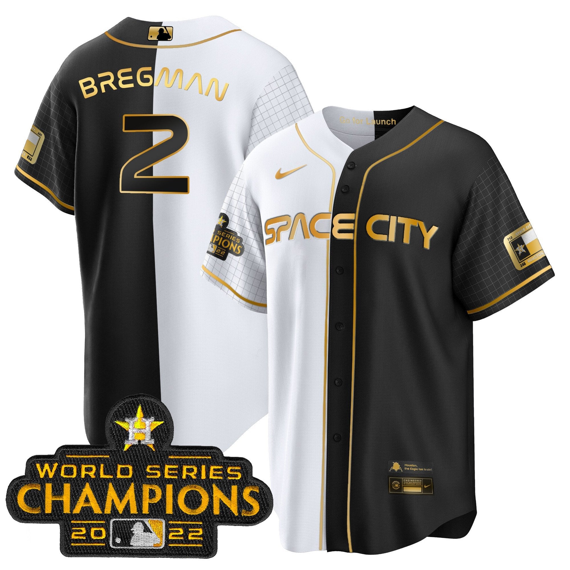 Men’s 2023 Space City Champions Gold Split Jersey