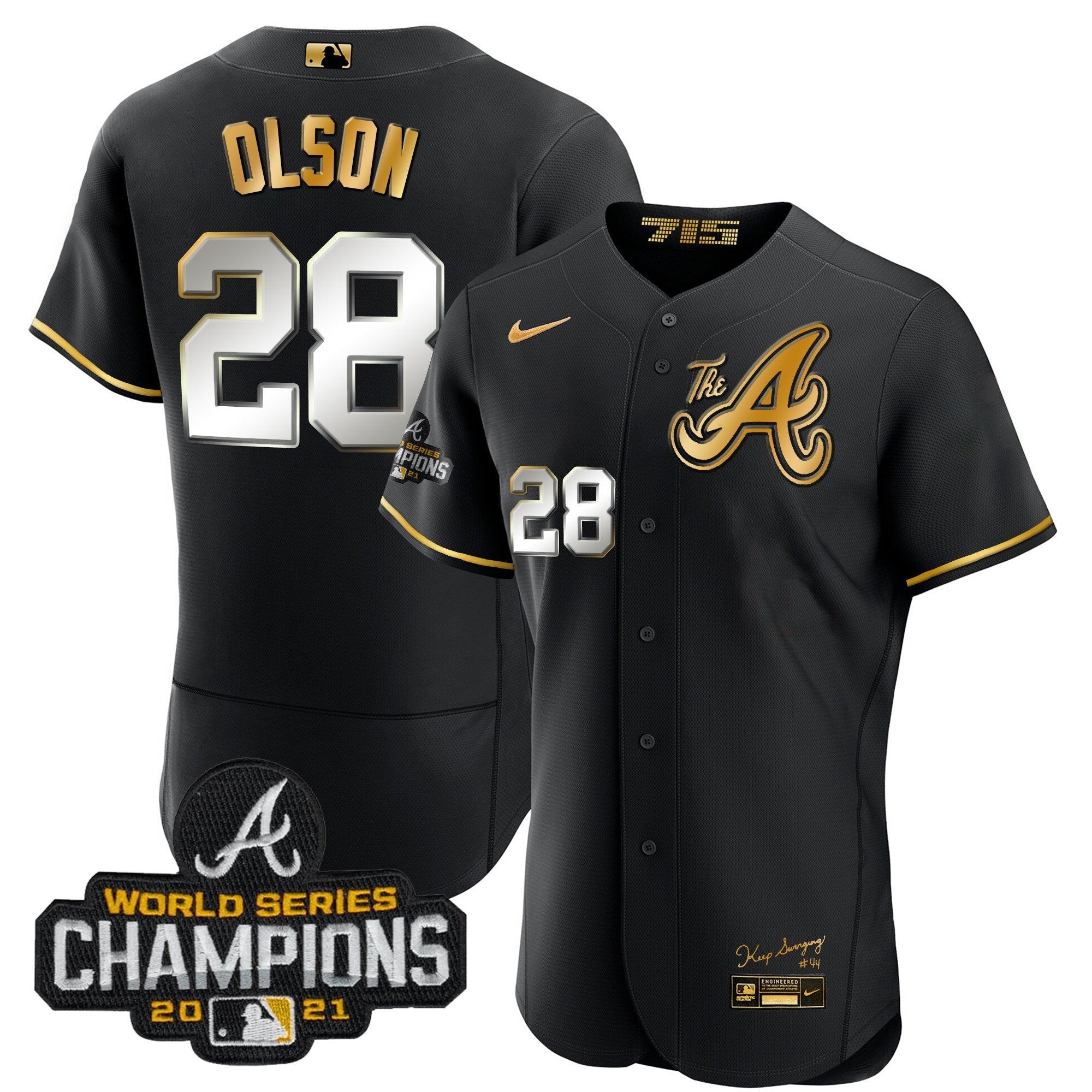 Men’s Atlanta Champions City Connect Gold Flex Base Jersey