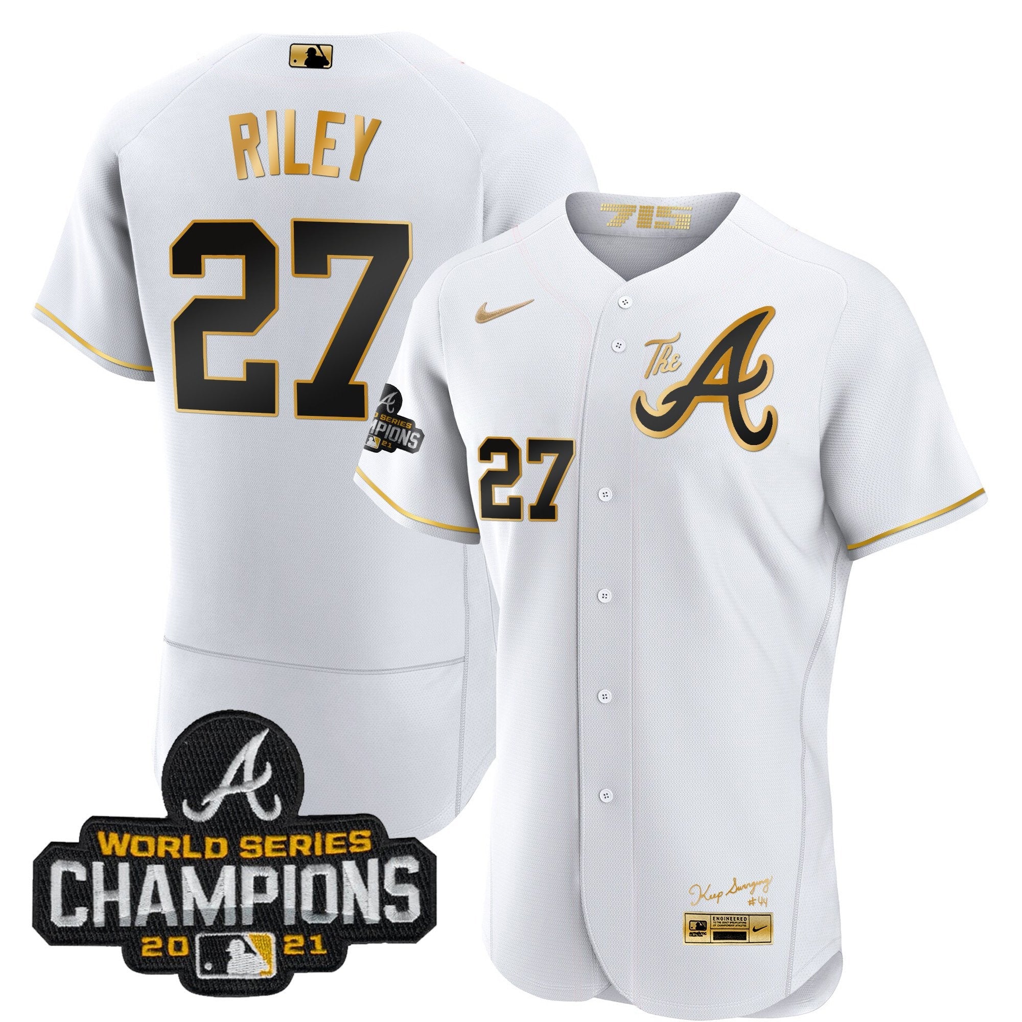 Men’s Atlanta Champions City Connect Gold Flex Base Jersey