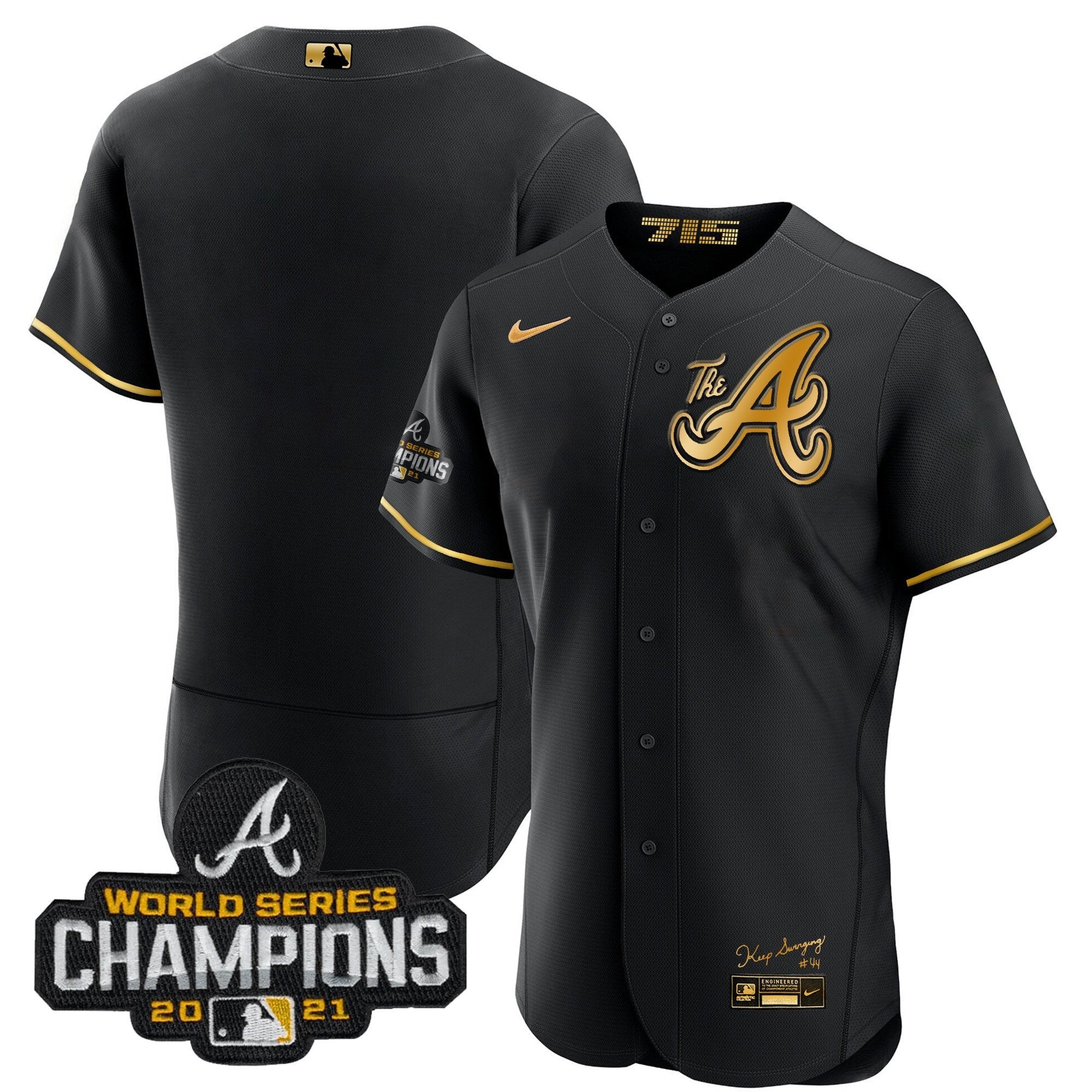 Men’s Atlanta Champions City Connect Gold Flex Base Jersey
