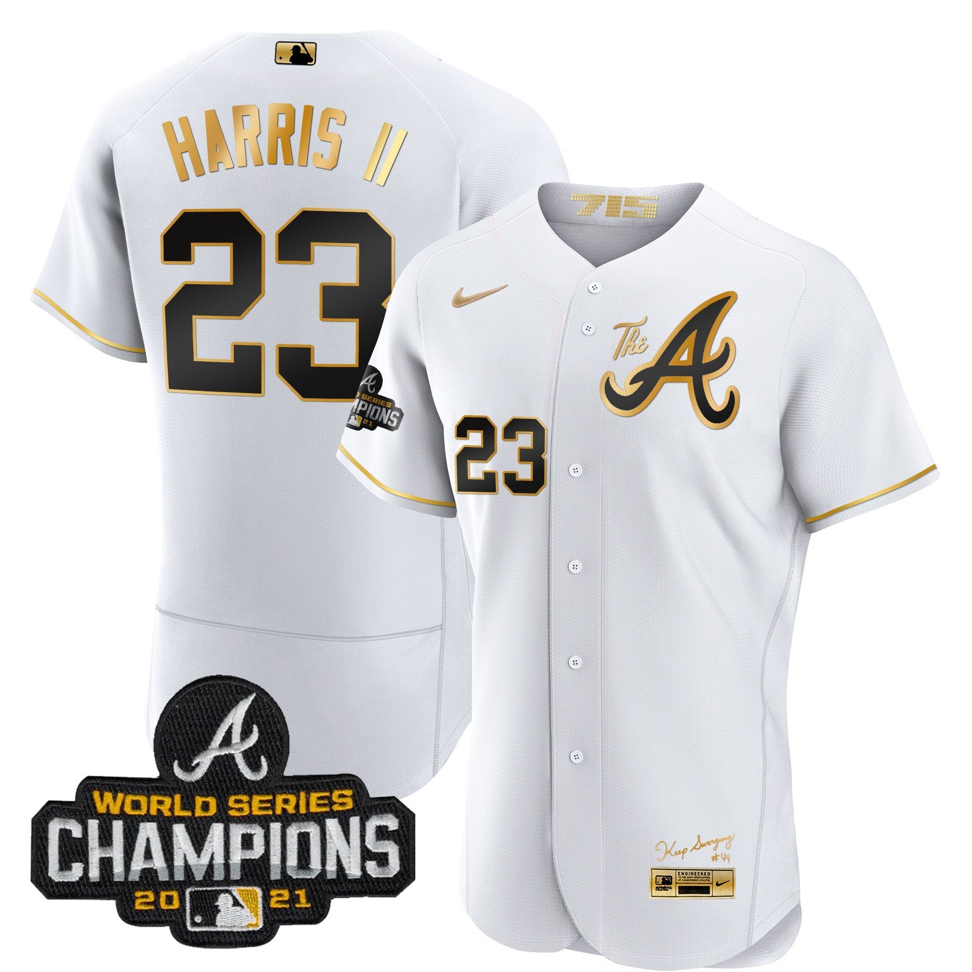 Men’s Atlanta Champions City Connect Gold Flex Base Jersey