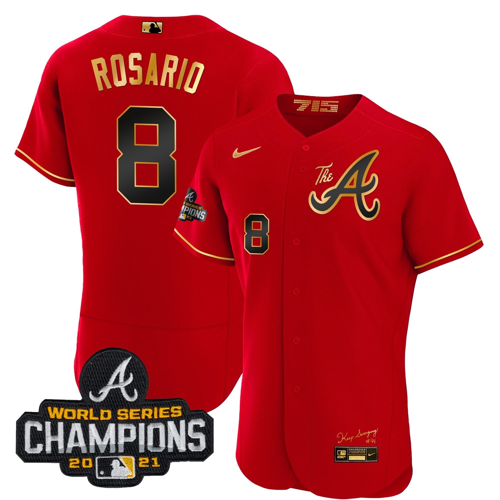 Men’s Atlanta Champions City Connect Gold Flex Base Jersey
