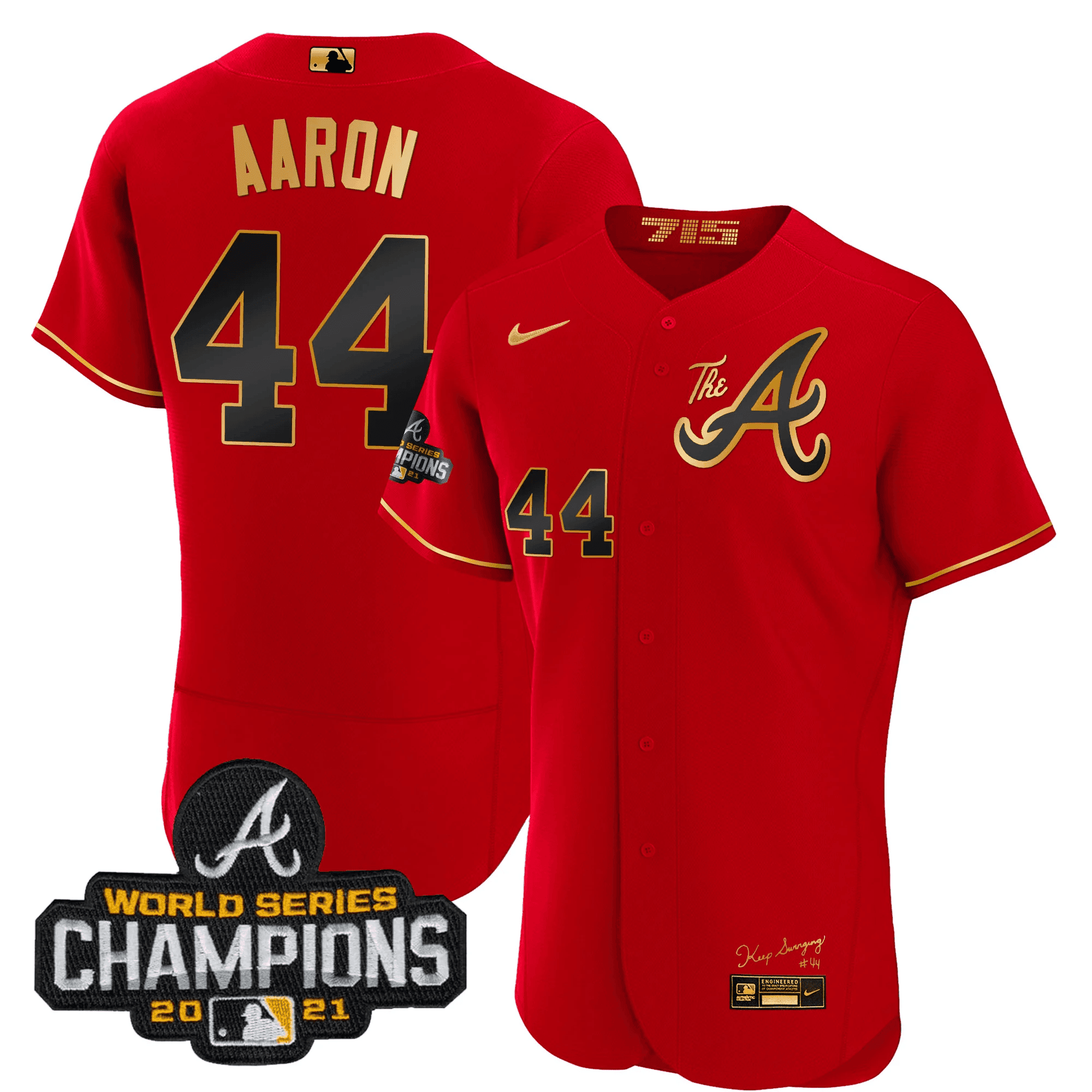 Men’s Atlanta Champions City Connect Gold Flex Base Jersey
