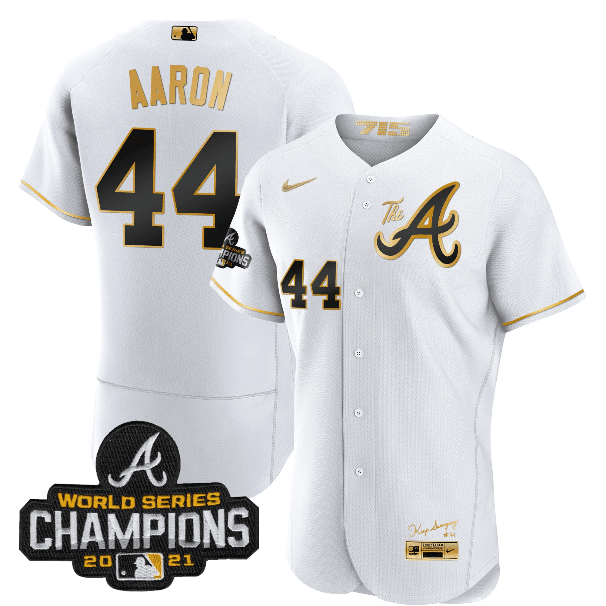 Men’s Atlanta Champions City Connect Gold Flex Base Jersey
