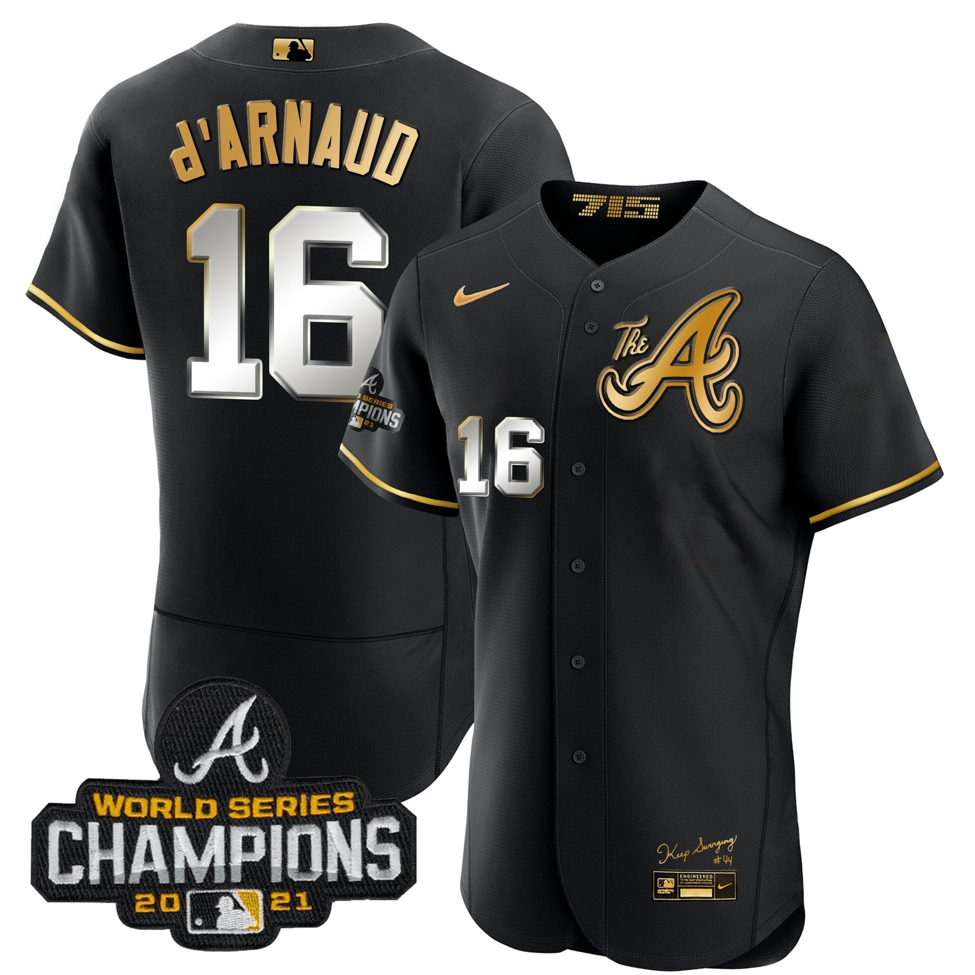 Men’s Atlanta Champions City Connect Gold Flex Base Jersey