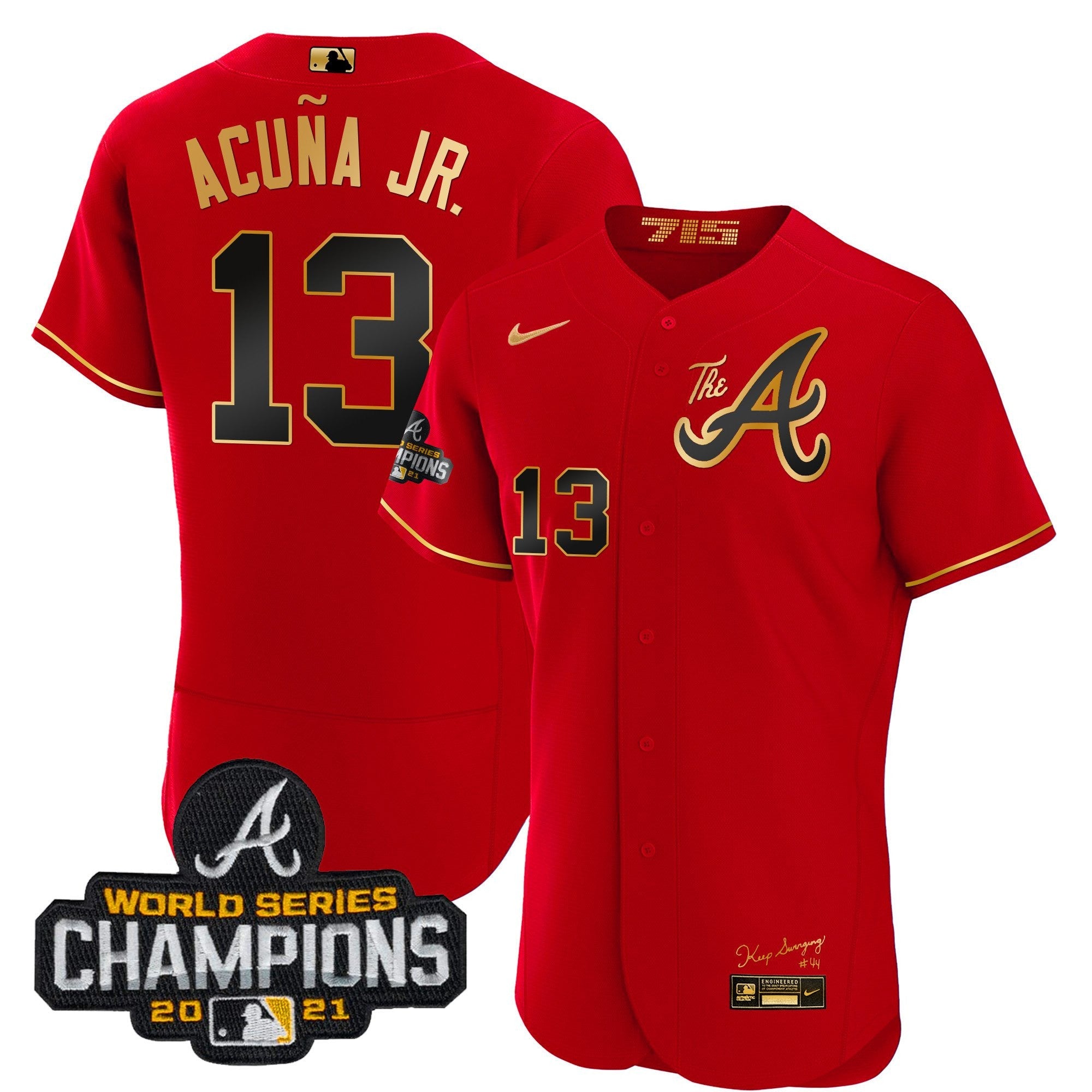 Men’s Atlanta Champions City Connect Gold Flex Base Jersey