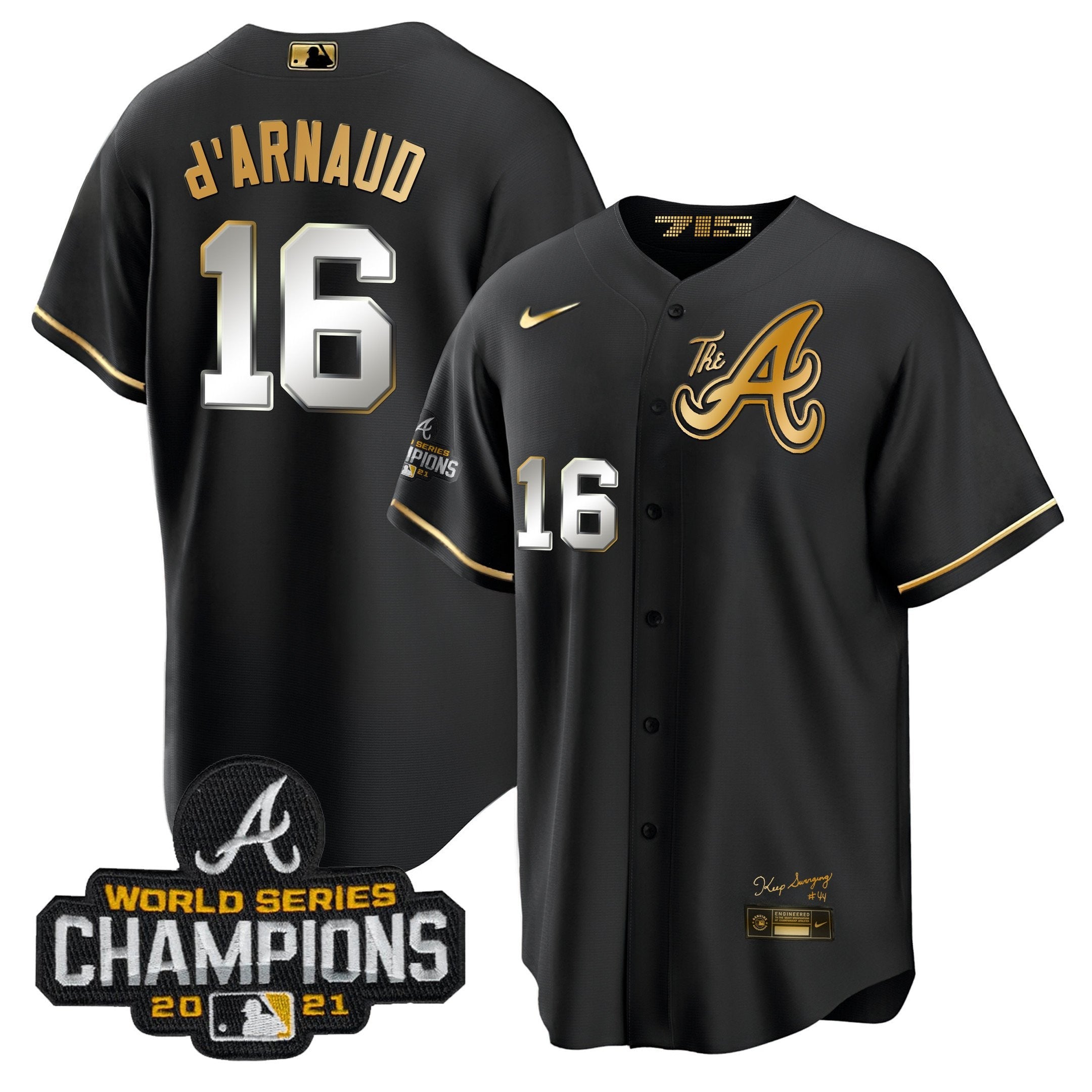 Men’s Atlanta Champions City Connect Gold Cool Base Jersey