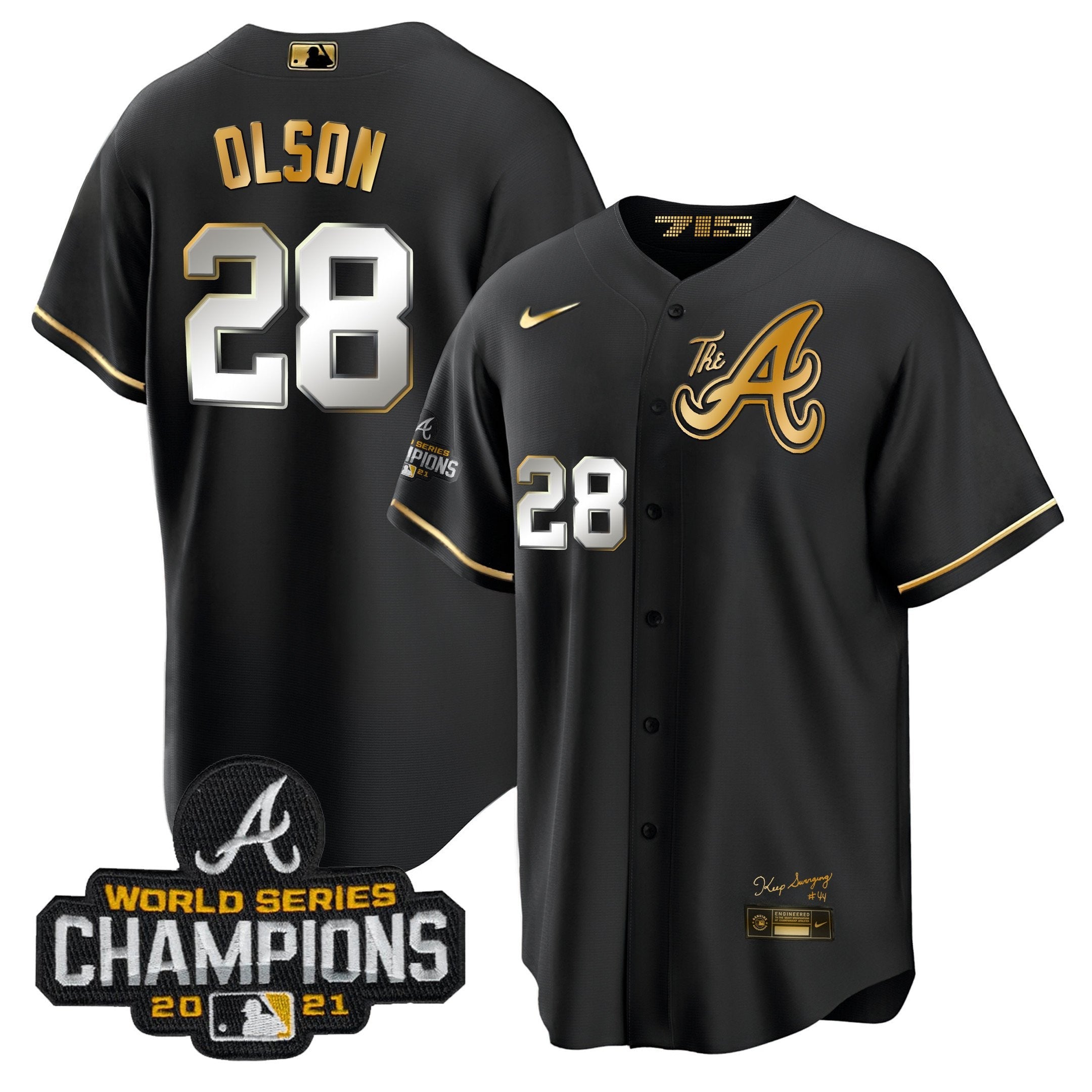 Men’s Atlanta Champions City Connect Gold Cool Base Jersey
