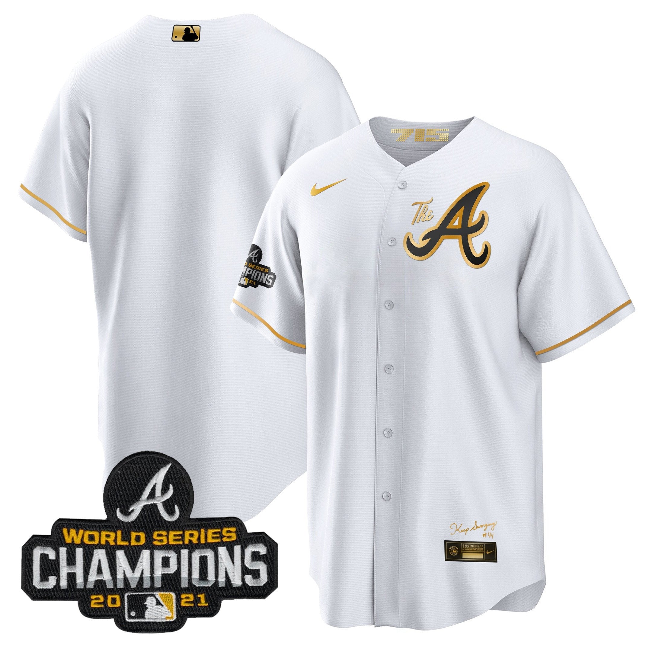 Men’s Atlanta Champions City Connect Gold Cool Base Jersey