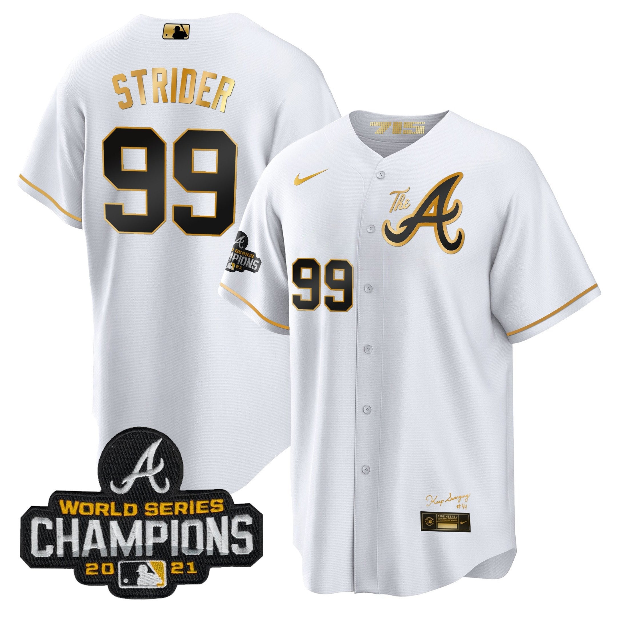 Men’s Atlanta Champions City Connect Gold Cool Base Jersey