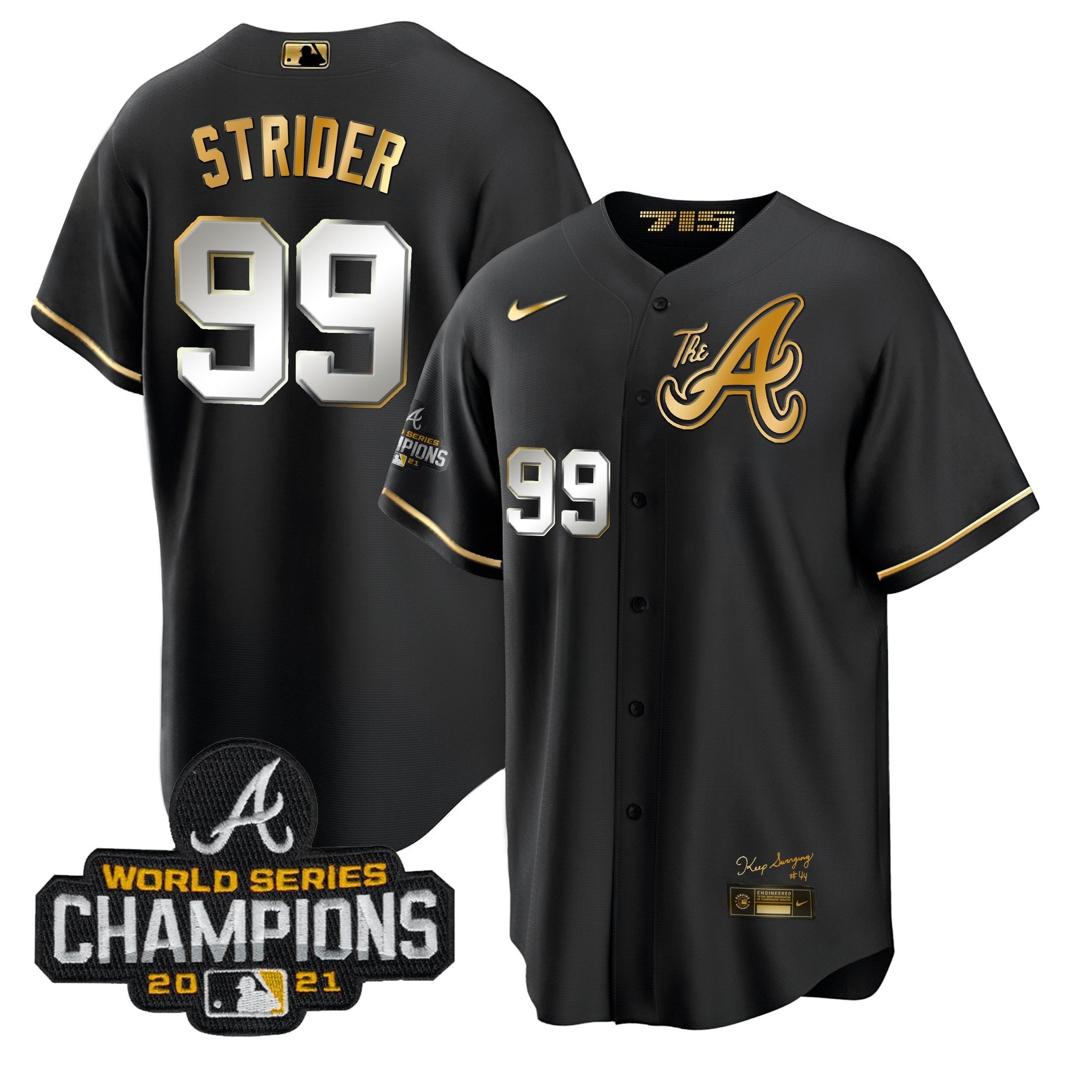 Men’s Atlanta Champions City Connect Gold Cool Base Jersey