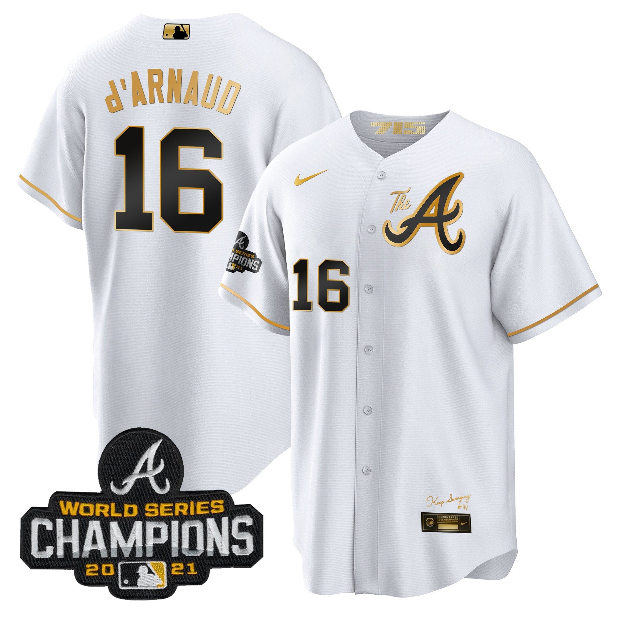Men’s Atlanta Champions City Connect Gold Cool Base Jersey