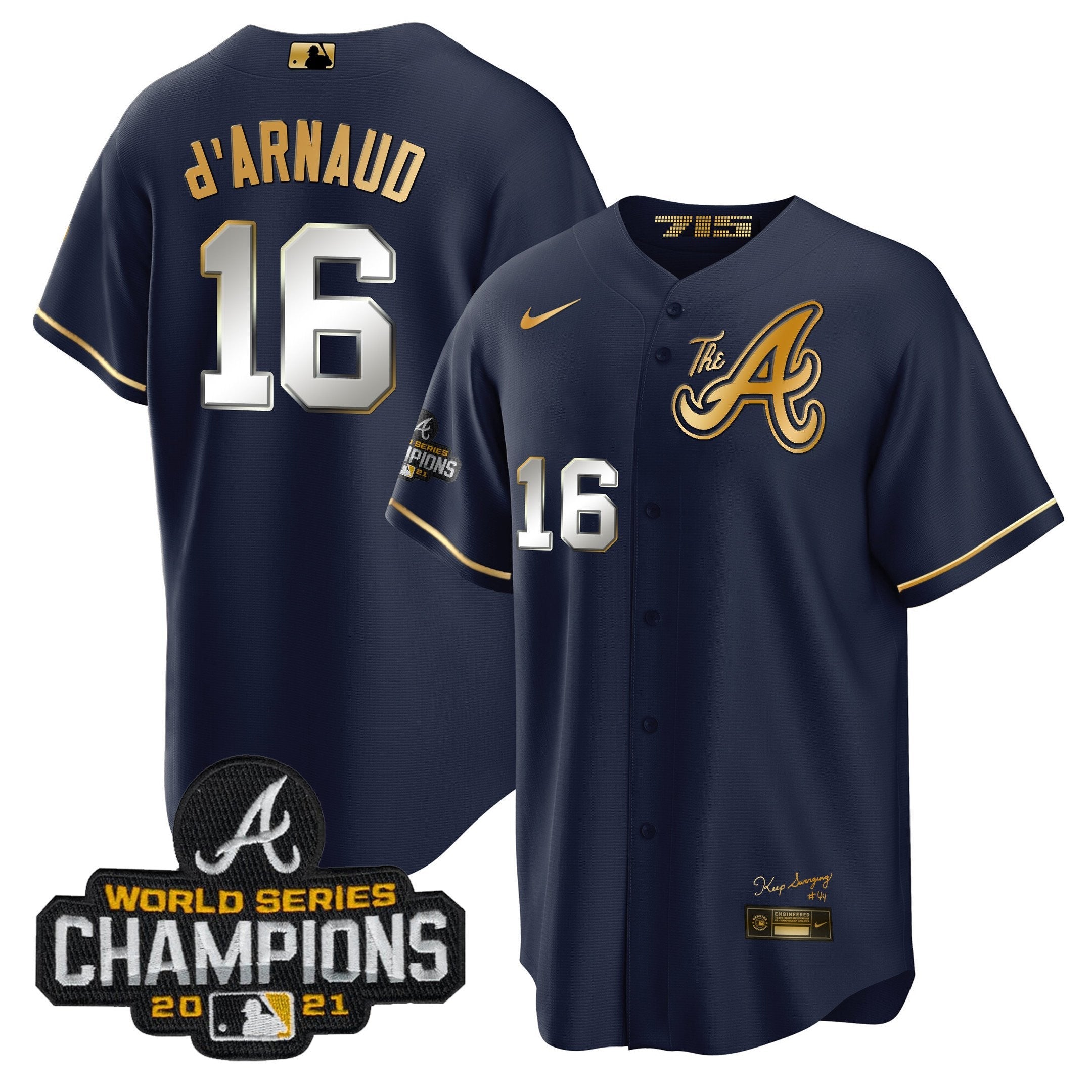 Men’s Atlanta Champions City Connect Gold Cool Base Jersey