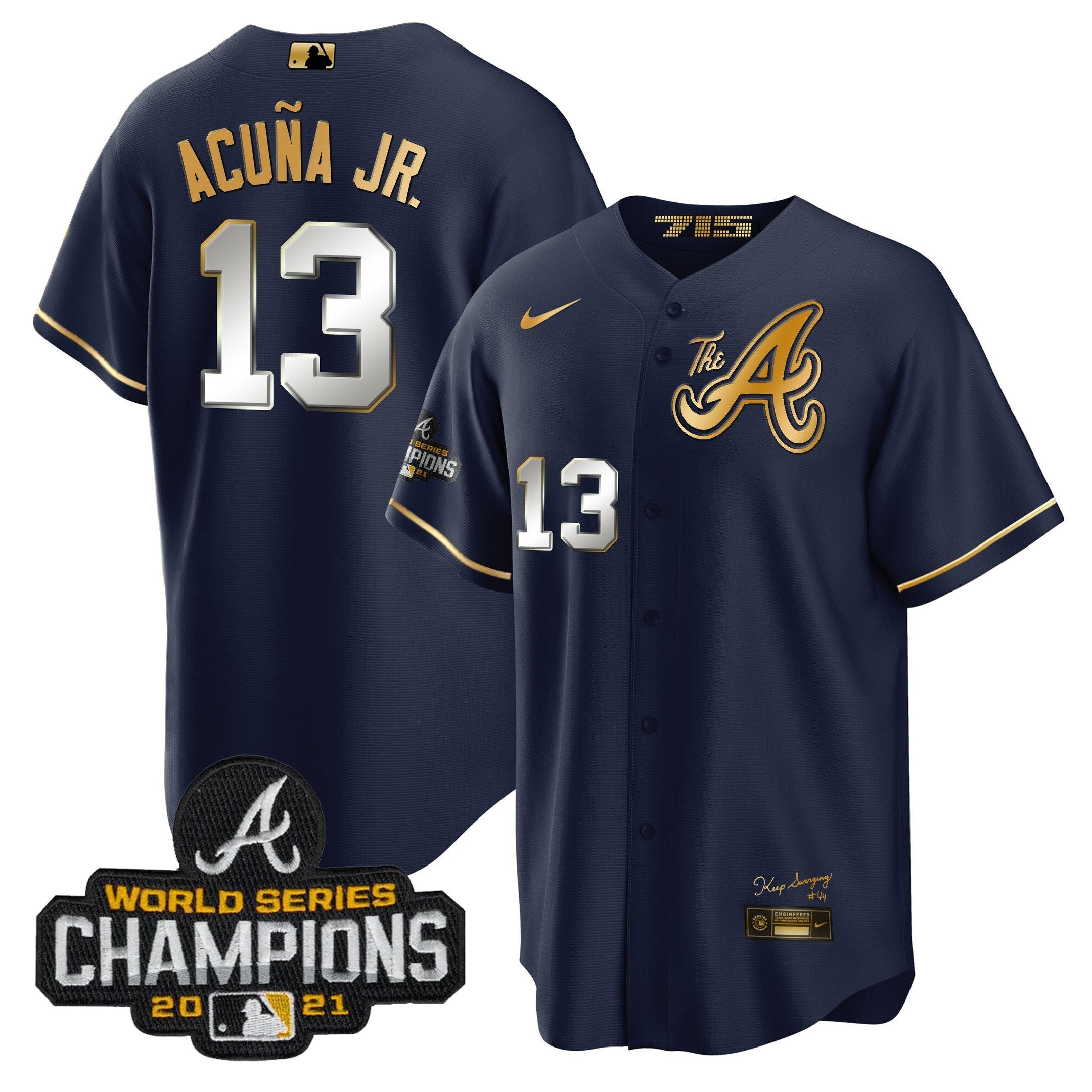 Men’s Atlanta Champions City Connect Gold Cool Base Jersey