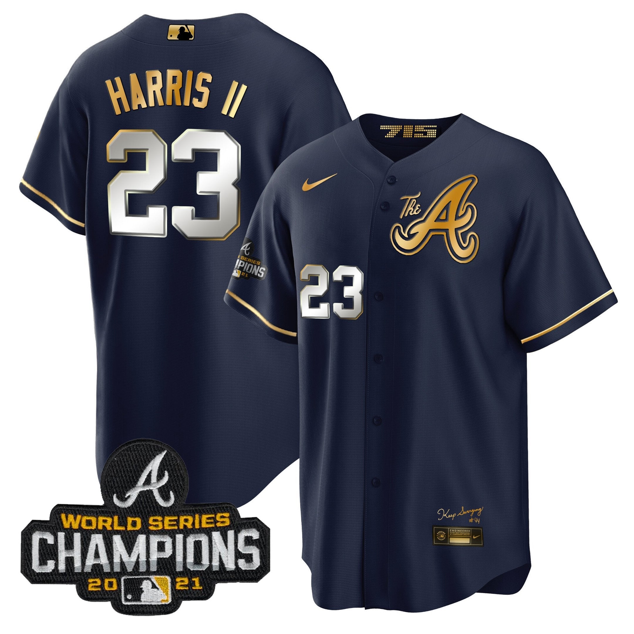 Men’s Atlanta Champions City Connect Gold Cool Base Jersey