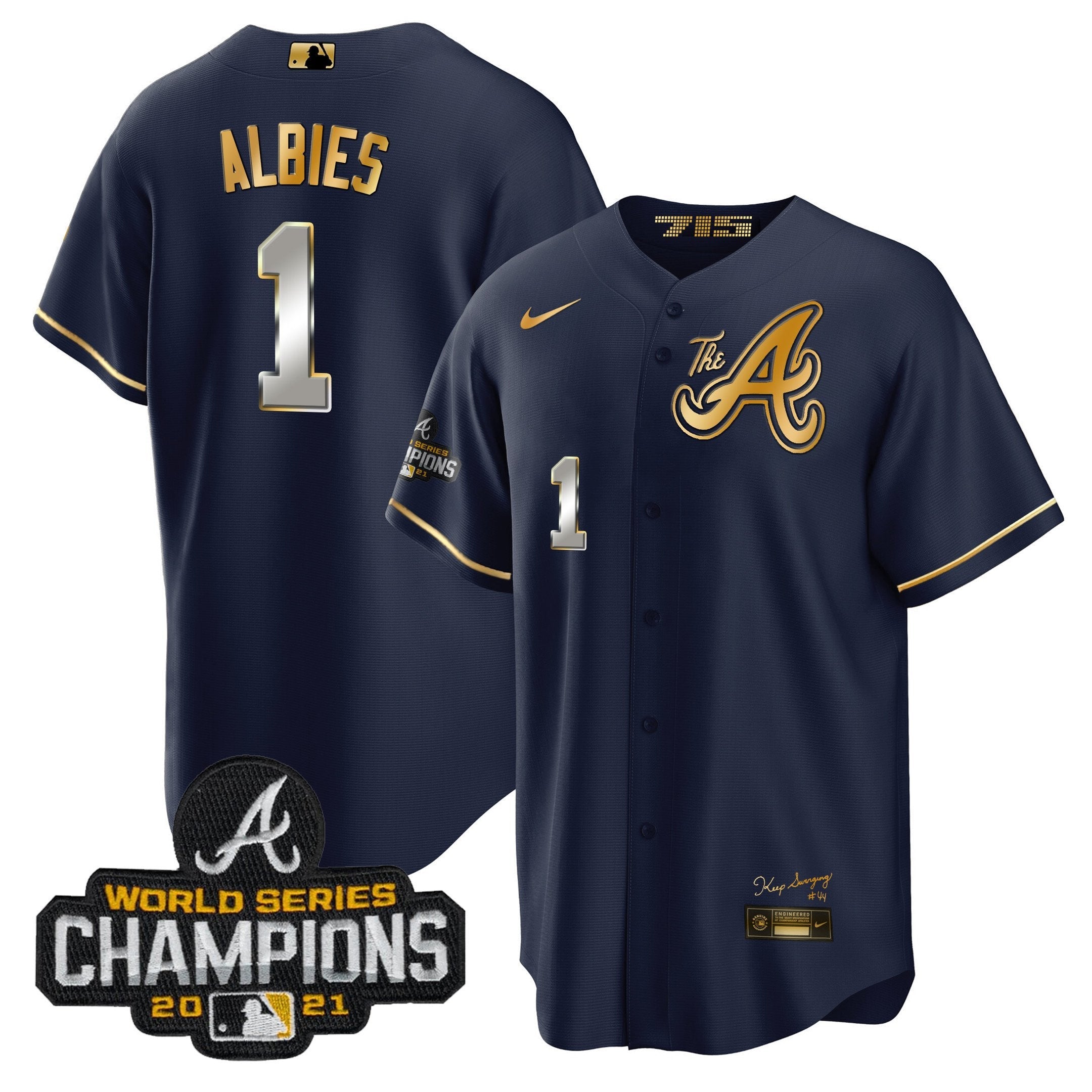 Men’s Atlanta Champions City Connect Gold Cool Base Jersey