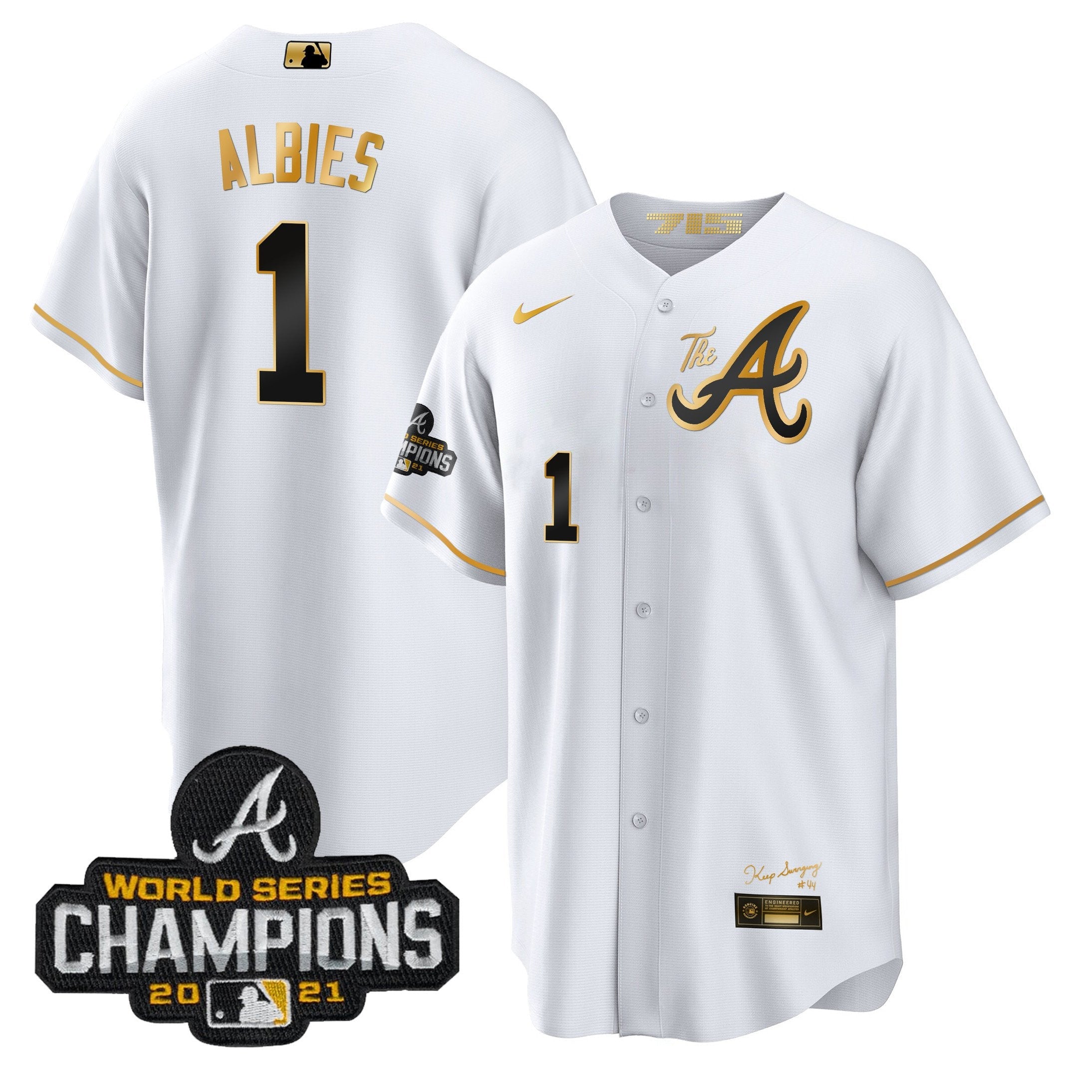 Men’s Atlanta Champions City Connect Gold Cool Base Jersey
