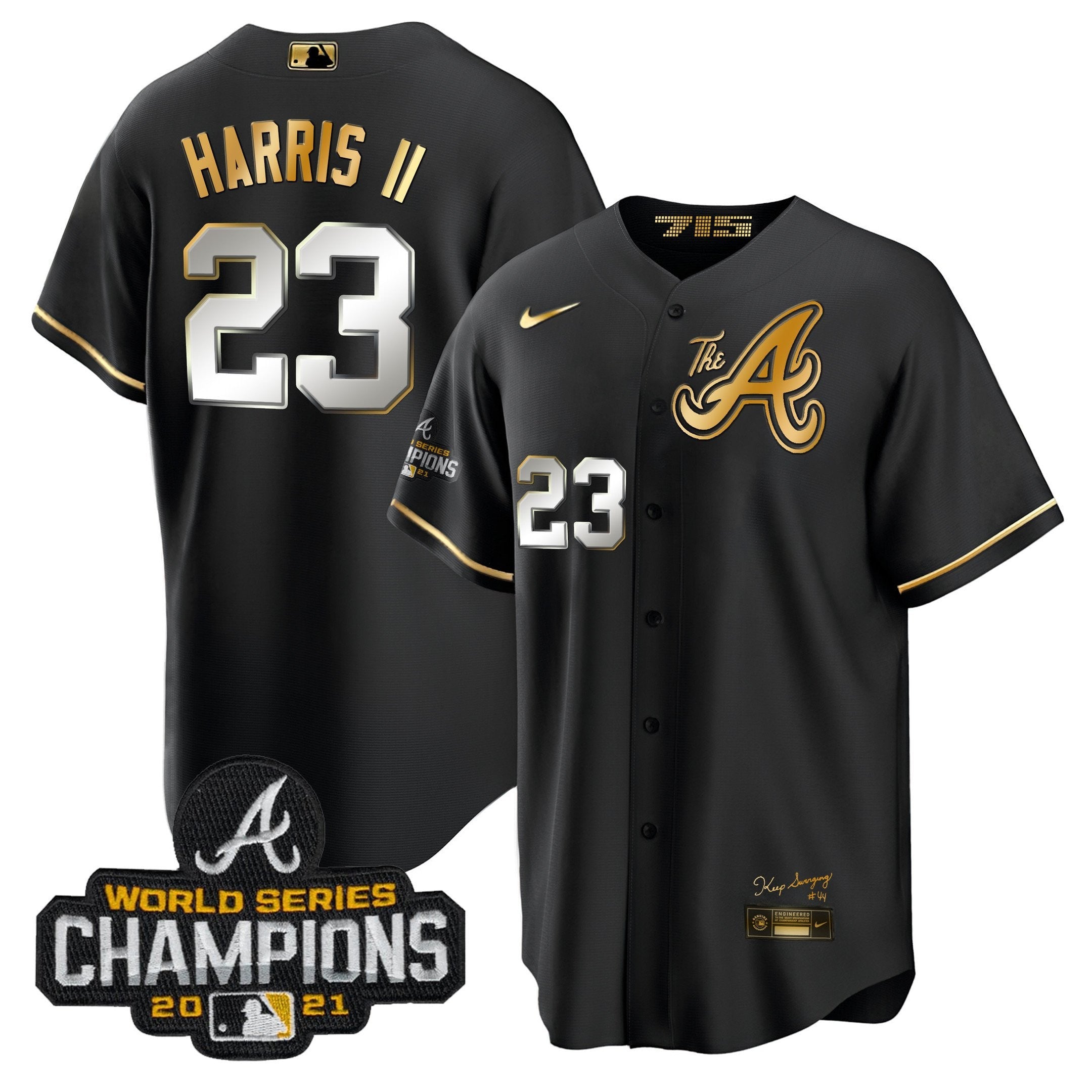 Men’s Atlanta Champions City Connect Gold Cool Base Jersey